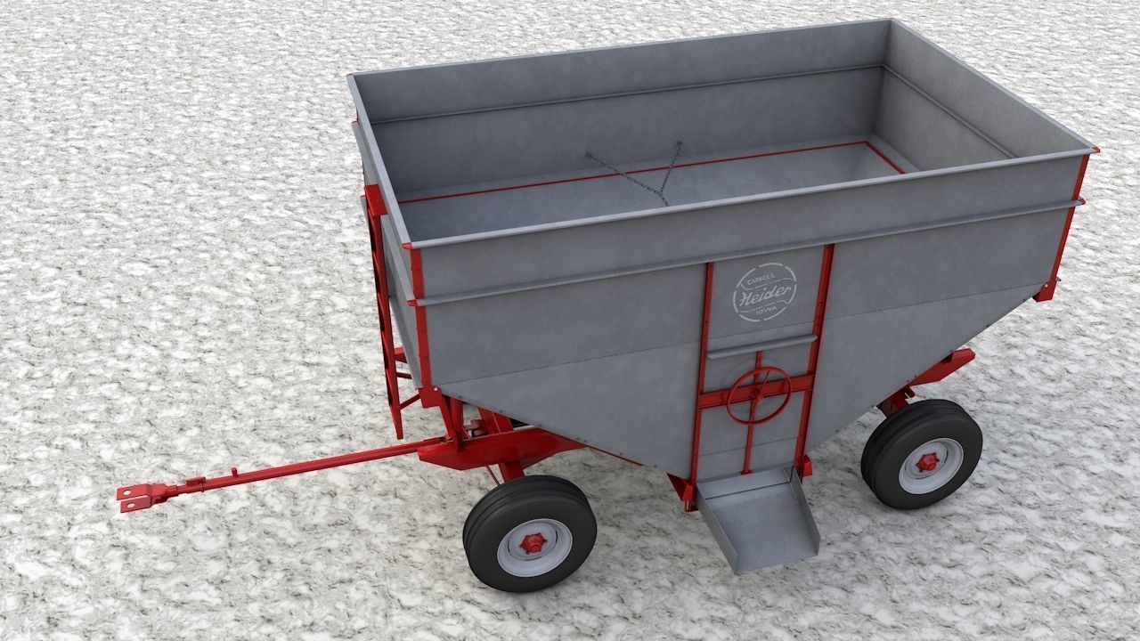 Heider Gravity Flow Wagon 3D model_10