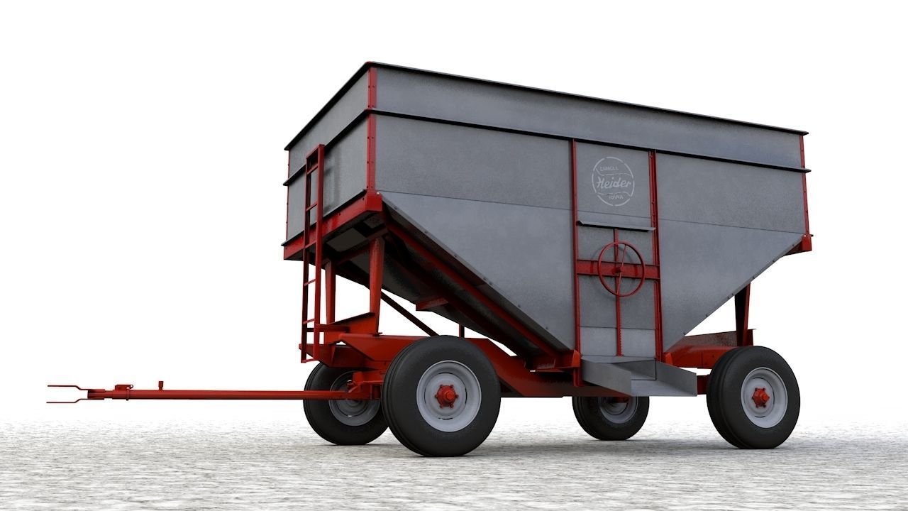 Heider Gravity Flow Wagon 3D model_3