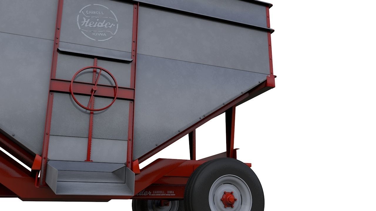 Heider Gravity Flow Wagon 3D model_1