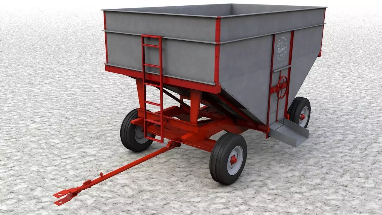 Heider Gravity Flow Wagon 3D model_0