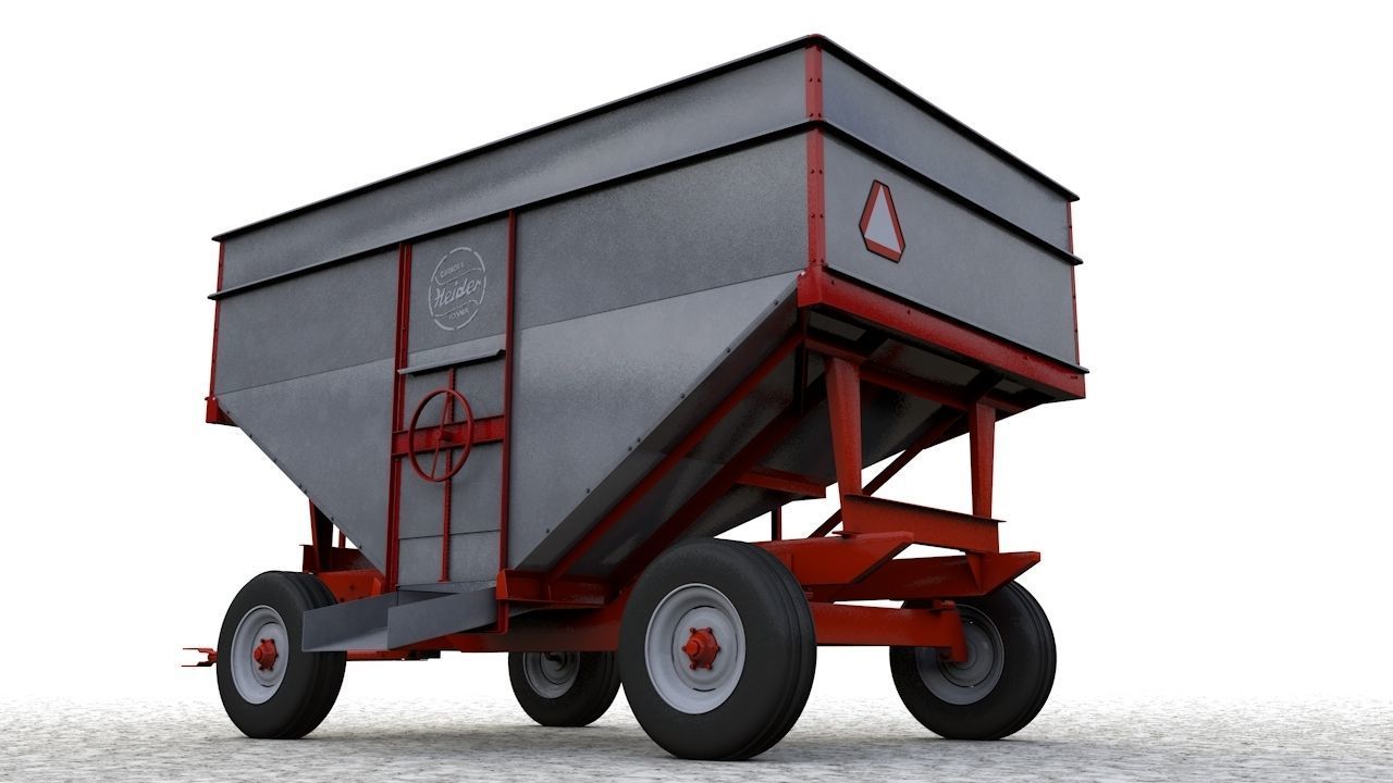 Heider Gravity Flow Wagon 3D model_6