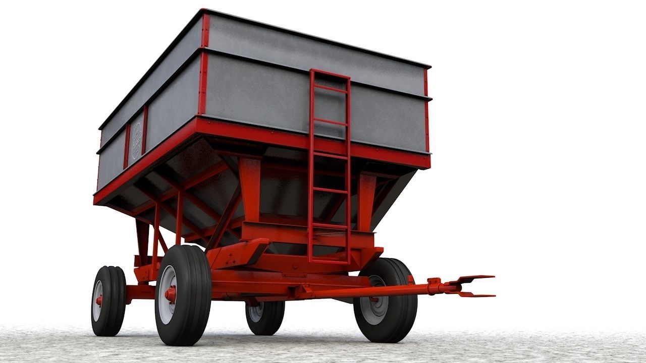 Heider Gravity Flow Wagon 3D model_8
