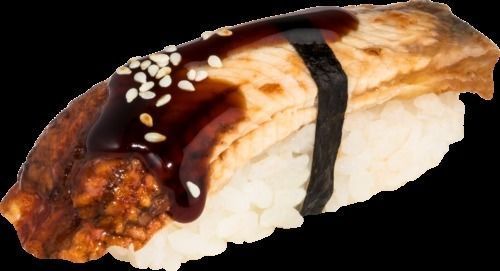 Piece of sushi Low-poly 3D model_6