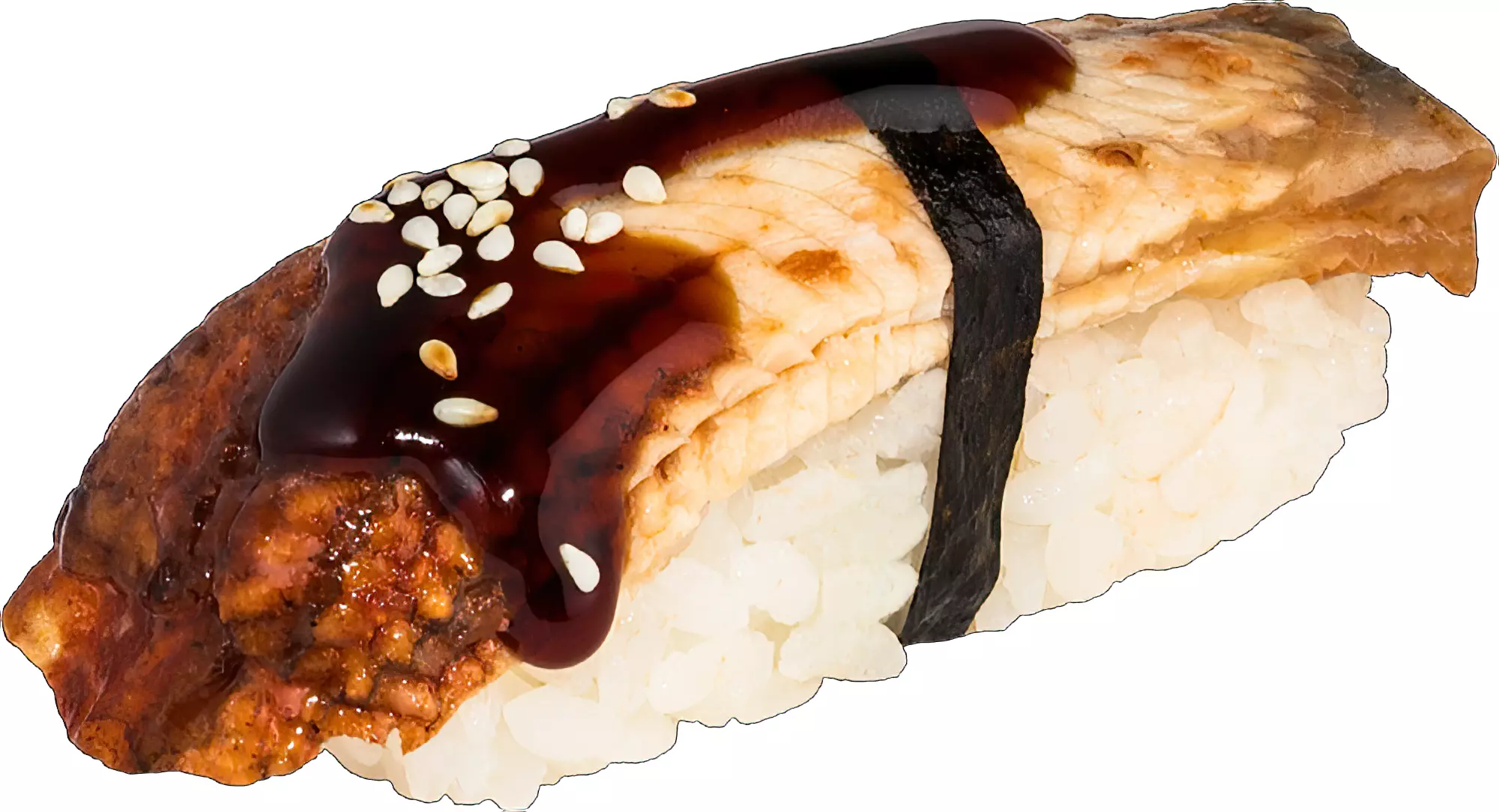 Piece of sushi Low-poly 3D model_0