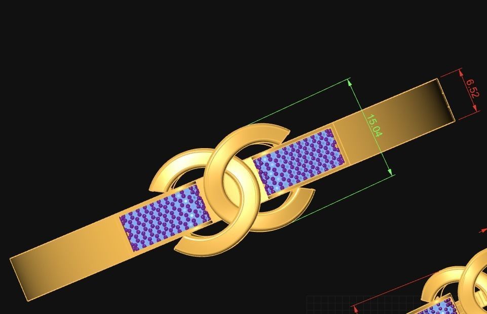 bracelet  3D print model_4