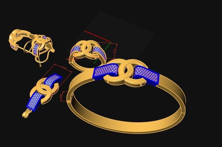 bracelet  3D print model_3