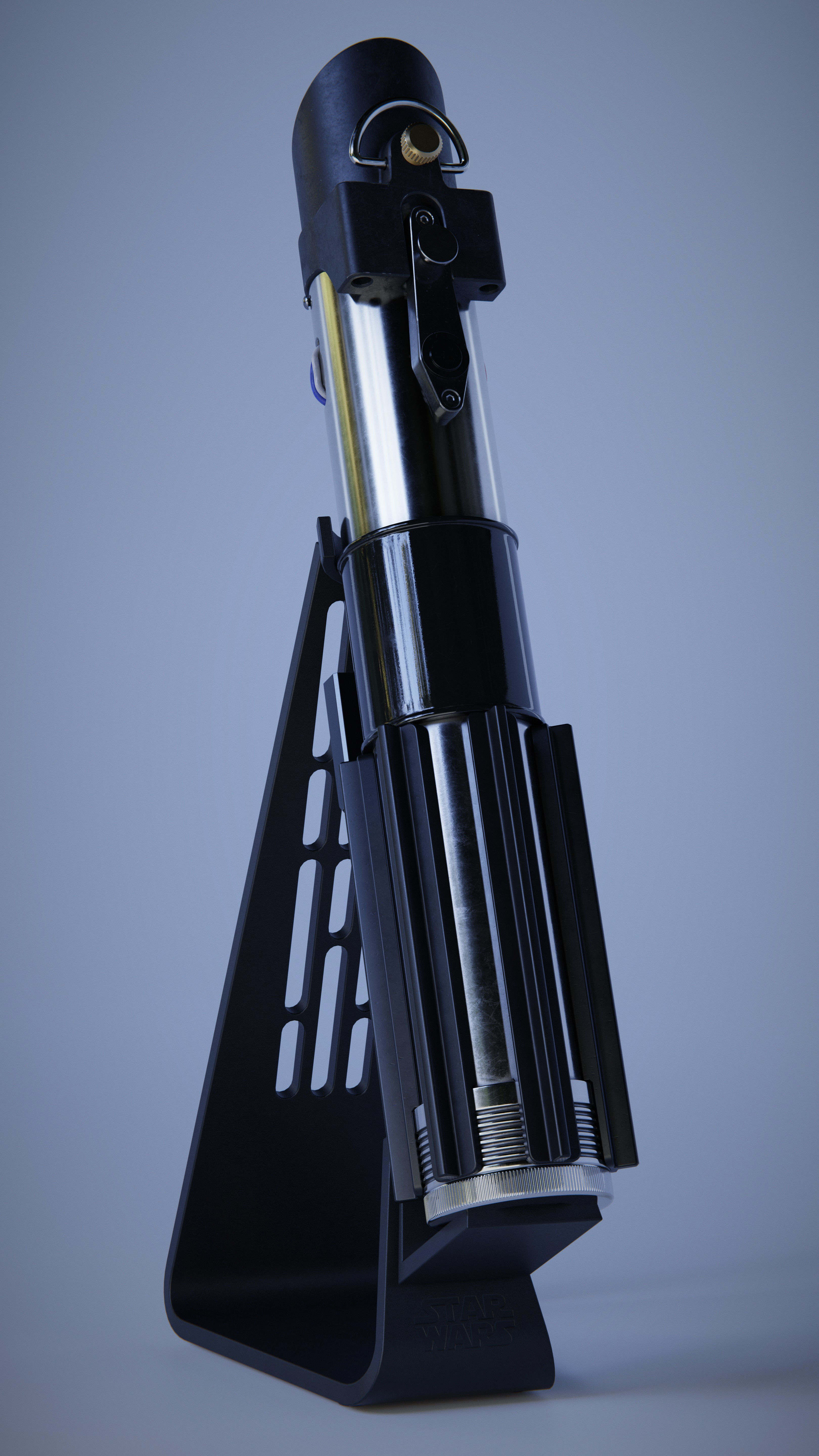 Darth Vader Empire Strikes Back Lightsaber 3D model_21