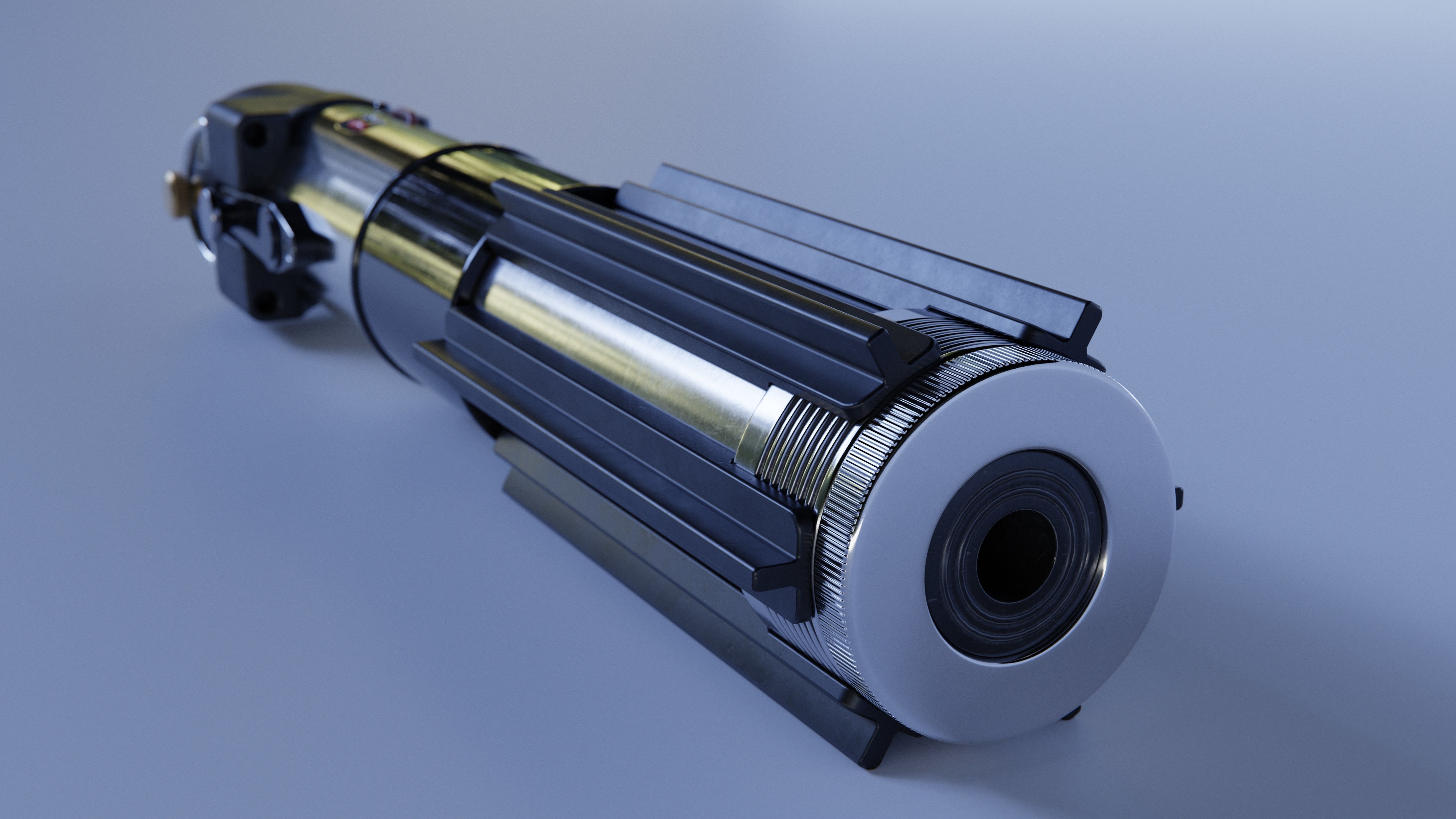 Darth Vader Empire Strikes Back Lightsaber 3D model_3