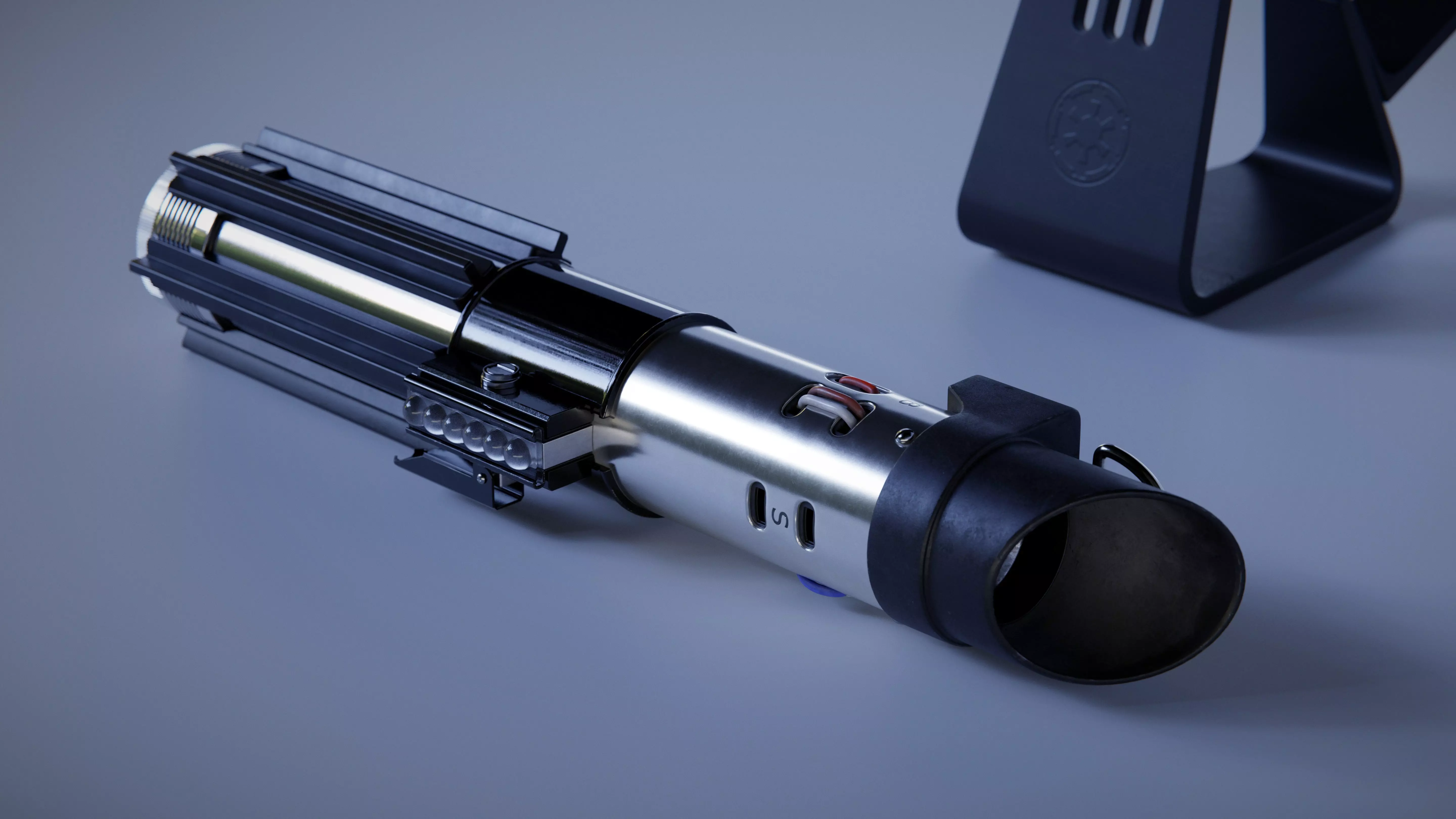 Darth Vader Empire Strikes Back Lightsaber 3D model_0