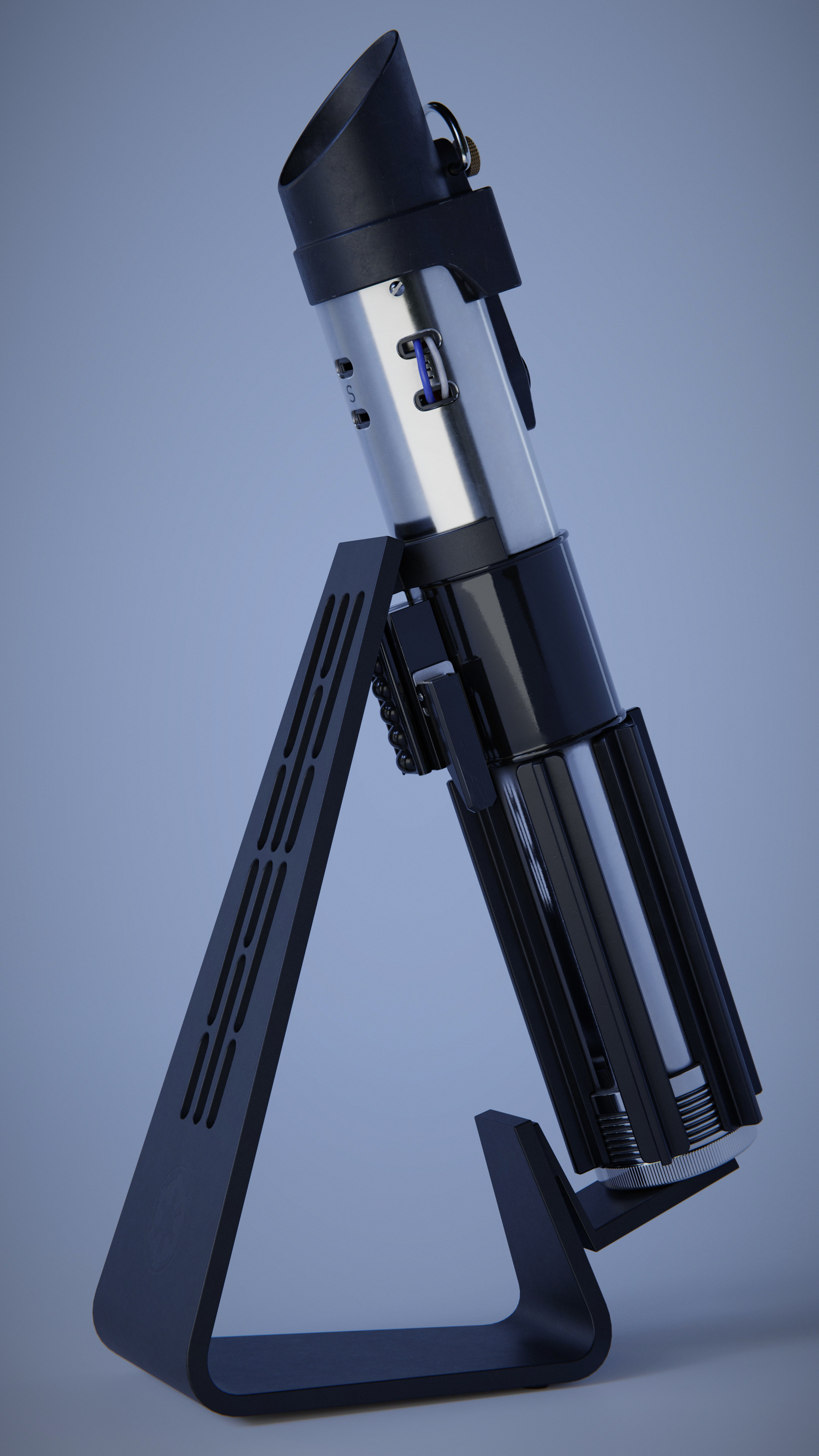 Darth Vader Empire Strikes Back Lightsaber 3D model_17