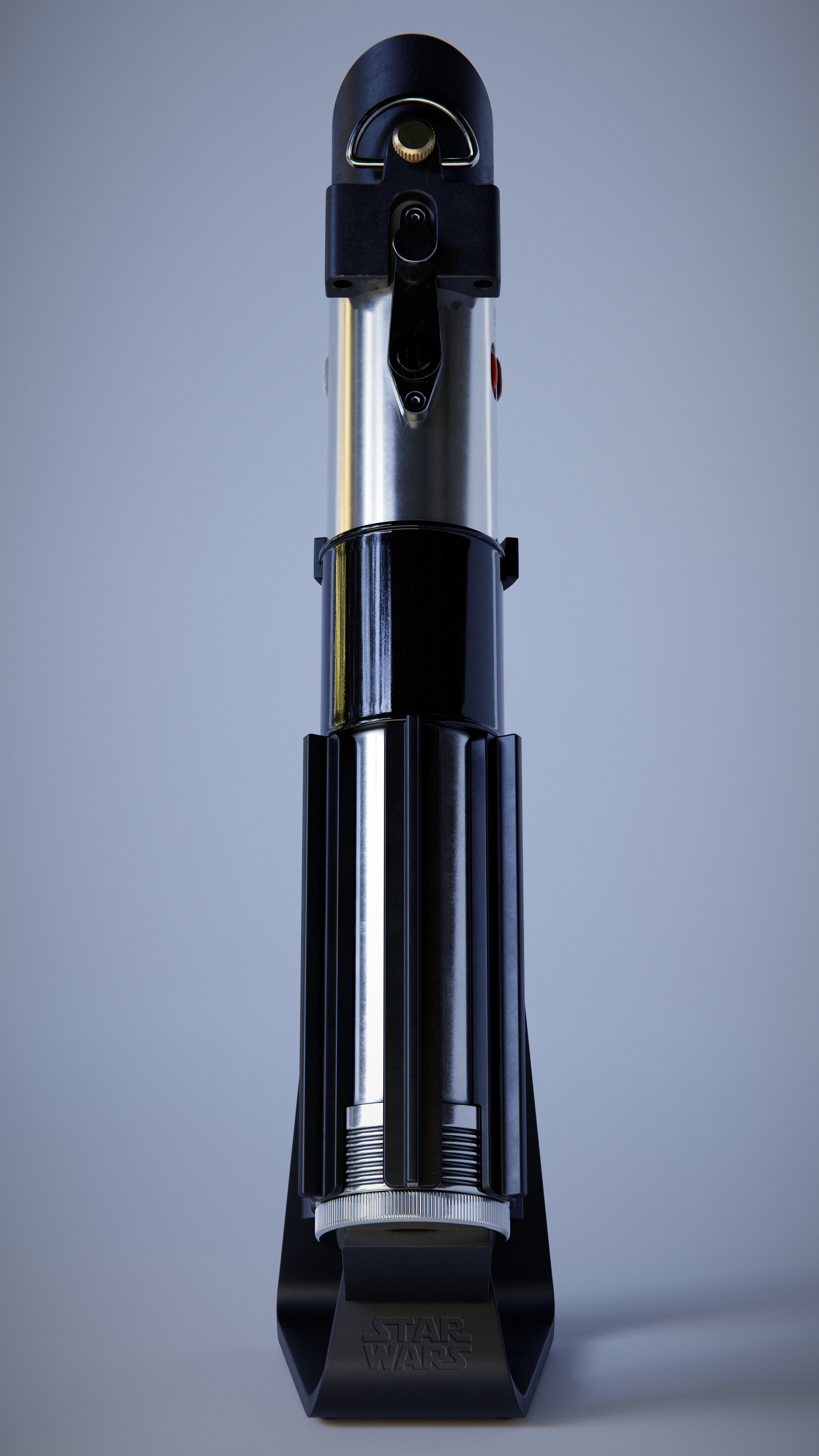 Darth Vader Empire Strikes Back Lightsaber 3D model_6