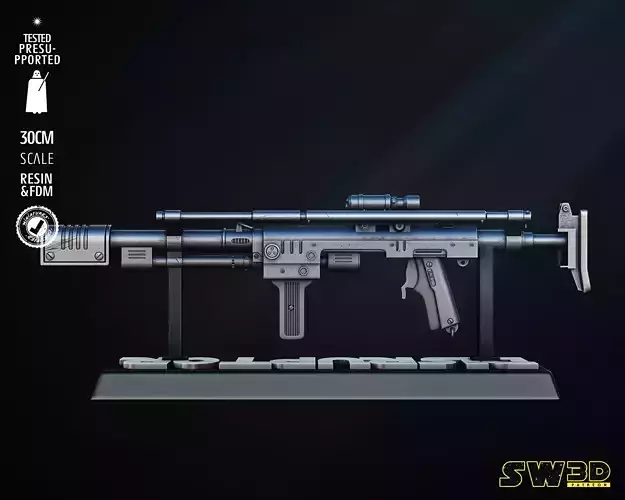 STAR WARS Ion Disruptor Blaster Tested for 3D Printing 3D print model STAR WARS Ion Disruptor Blaster Tested for 3D Printing 3D print model