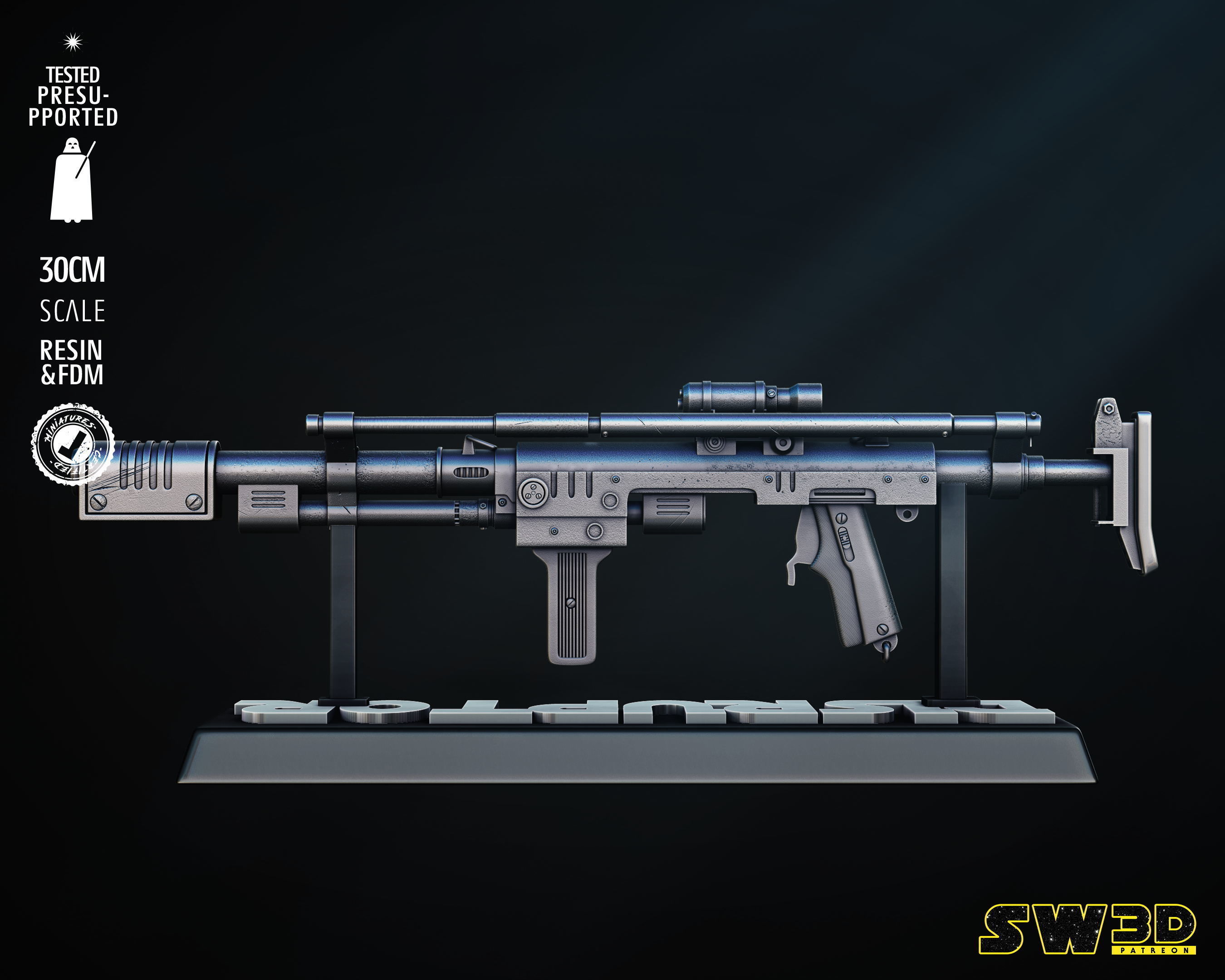 STAR WARS Ion Disruptor Blaster Tested for 3D Printing 3D print model_36