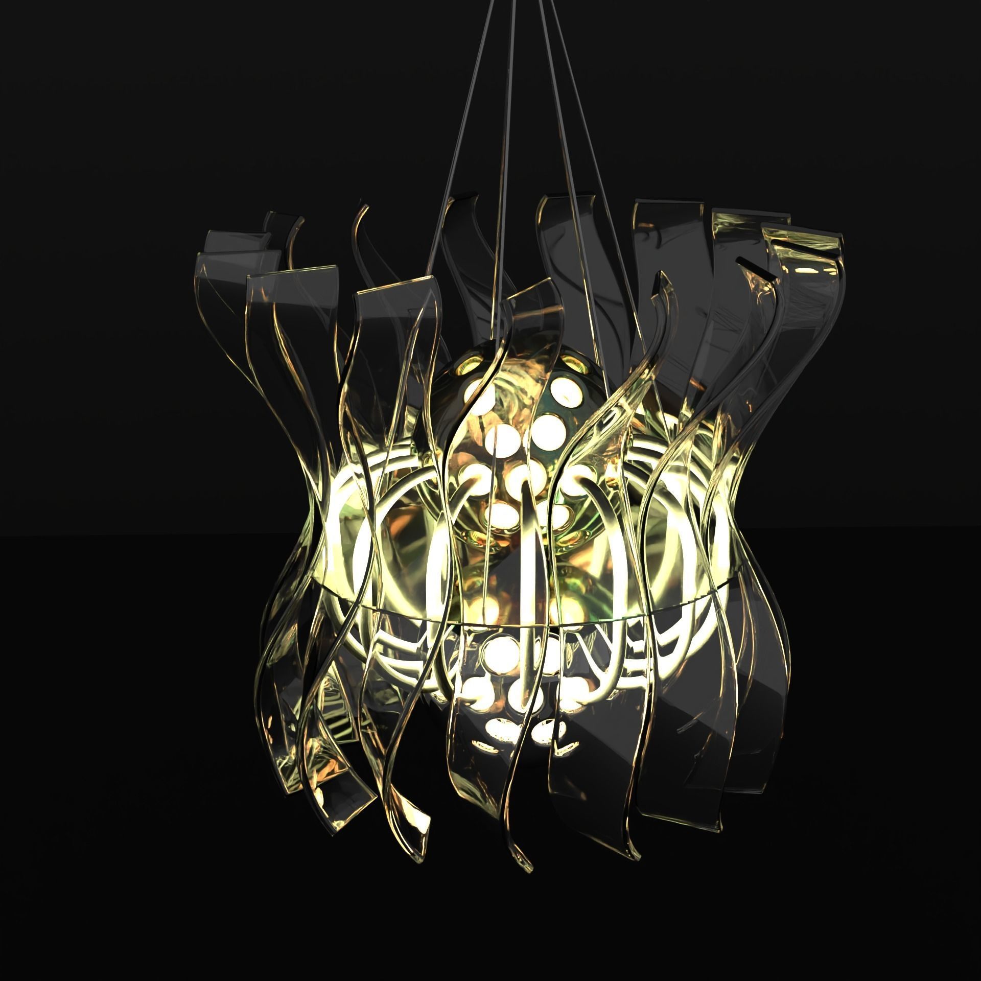 NEURAL LAMP CEILING 3D model_7