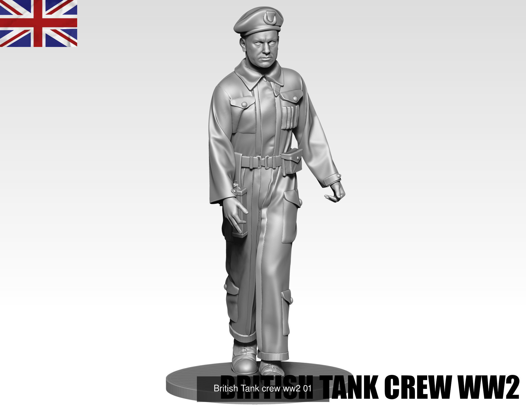 British tank crew collection ww2  _1