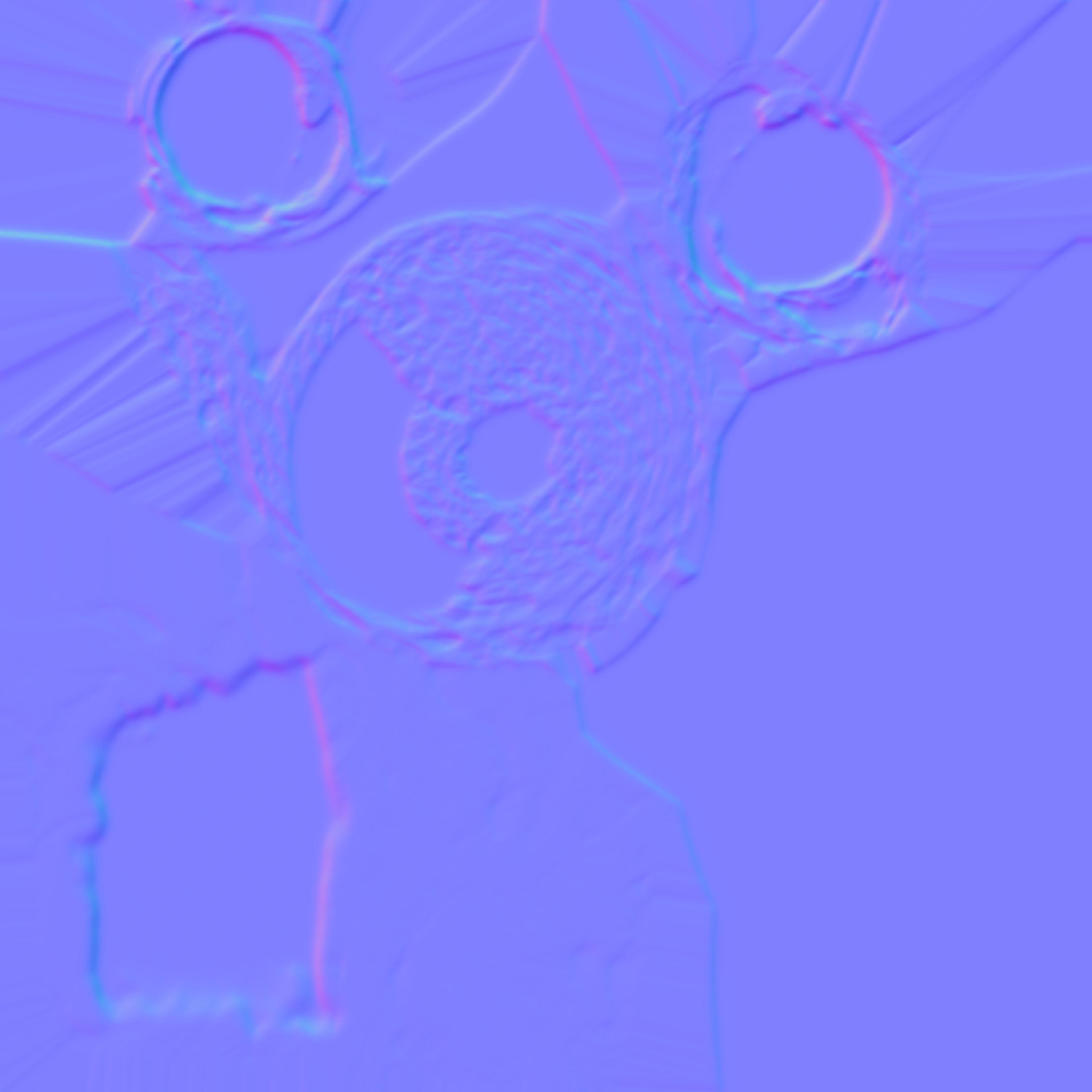 Tuna tiger Low-poly 3D model_8