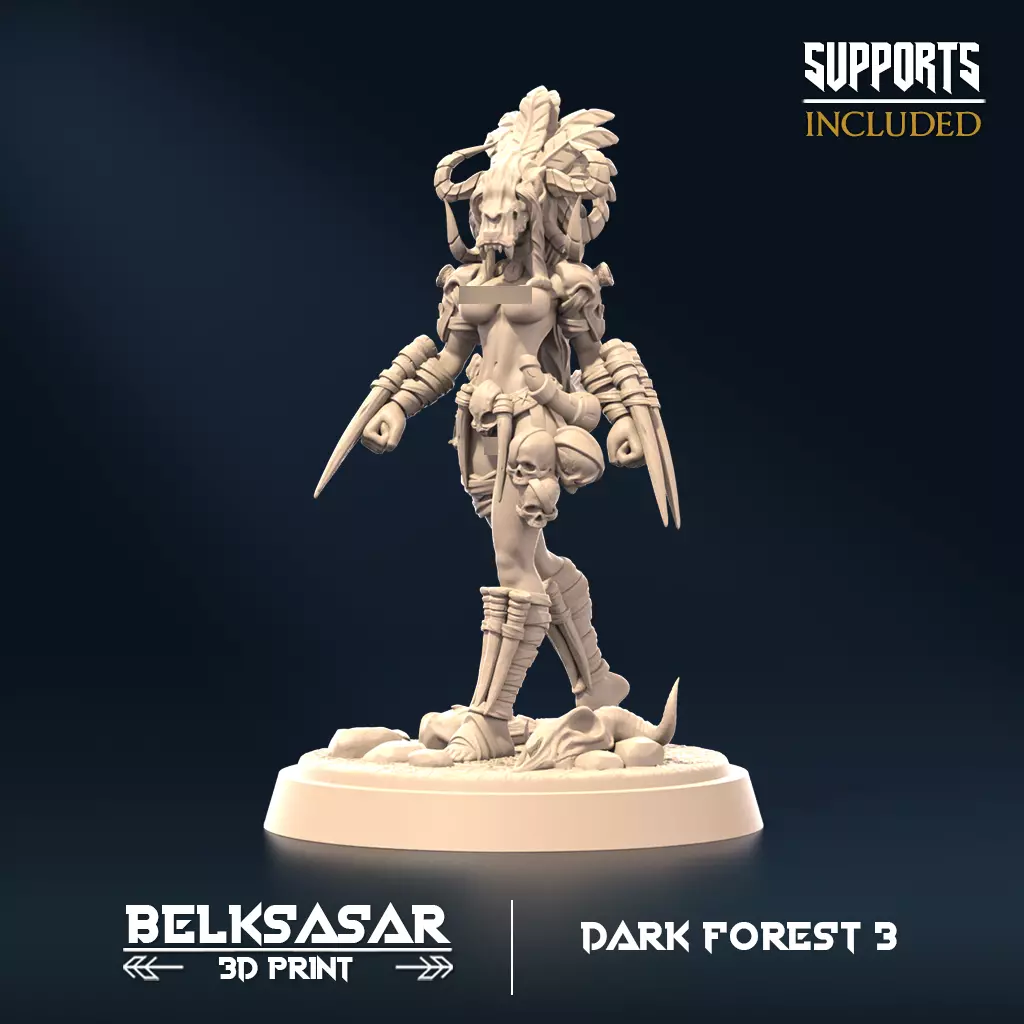 Forest Ripper D Nude 3D print model_0