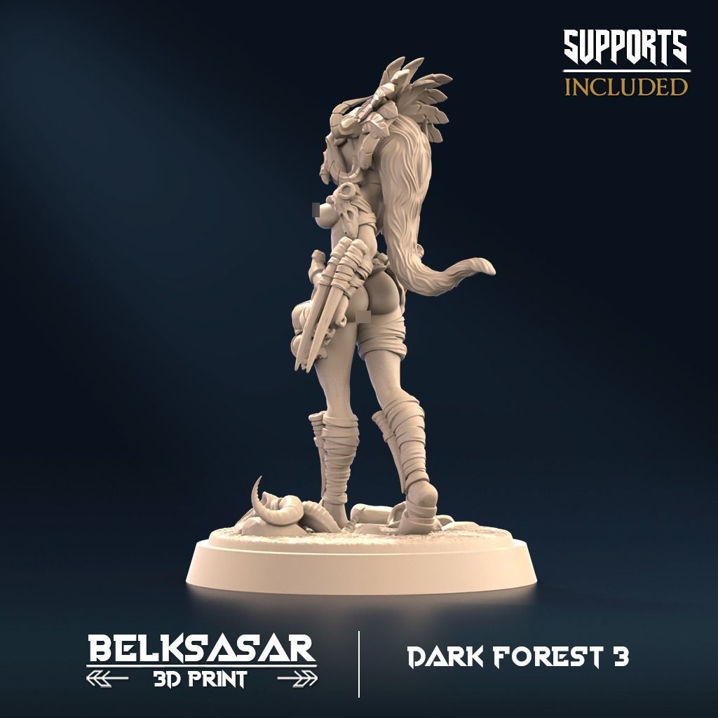 Forest Ripper D Nude 3D print model_1