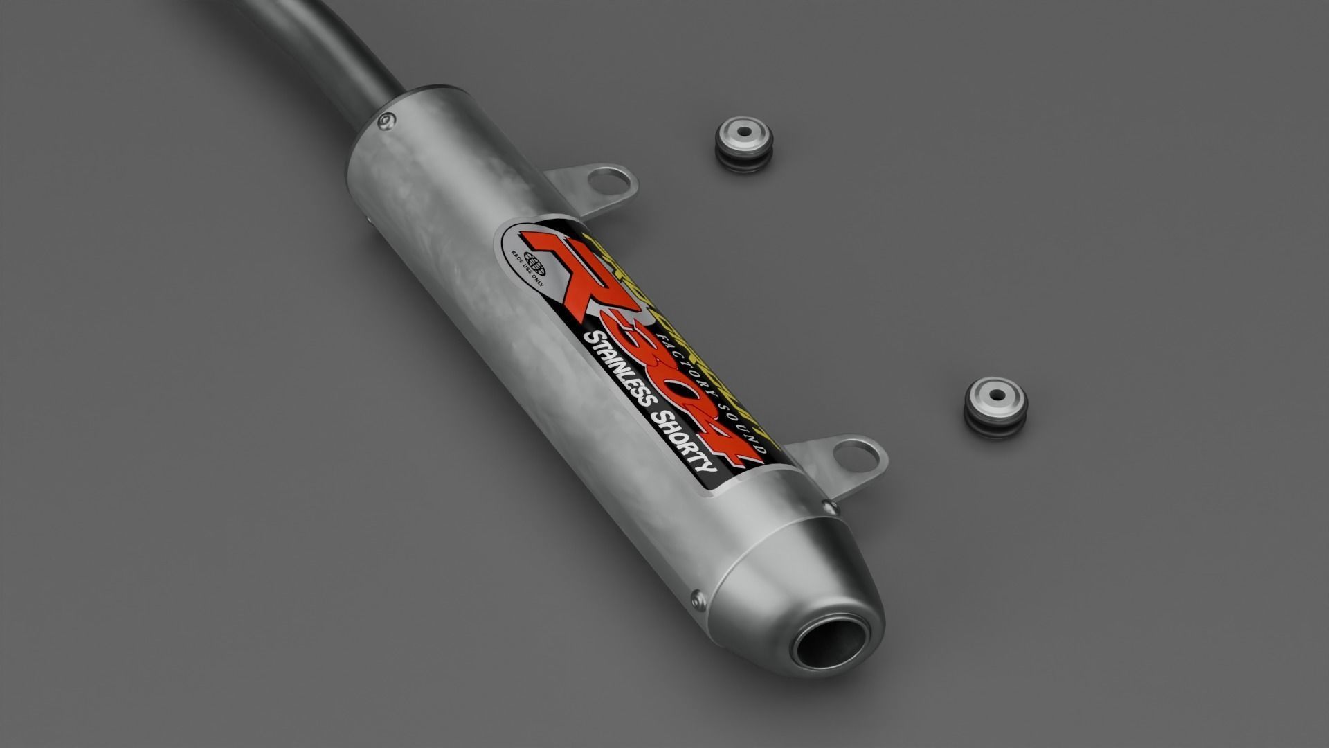 ProCircuit R304 2 Stroke Exhaust Motocross  3D model_1