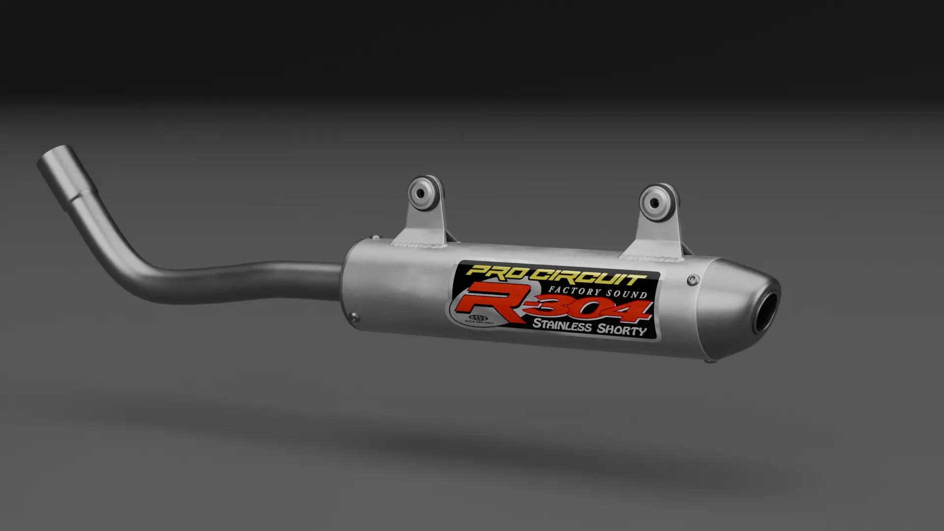 ProCircuit R304 2 Stroke Exhaust Motocross  3D model_0