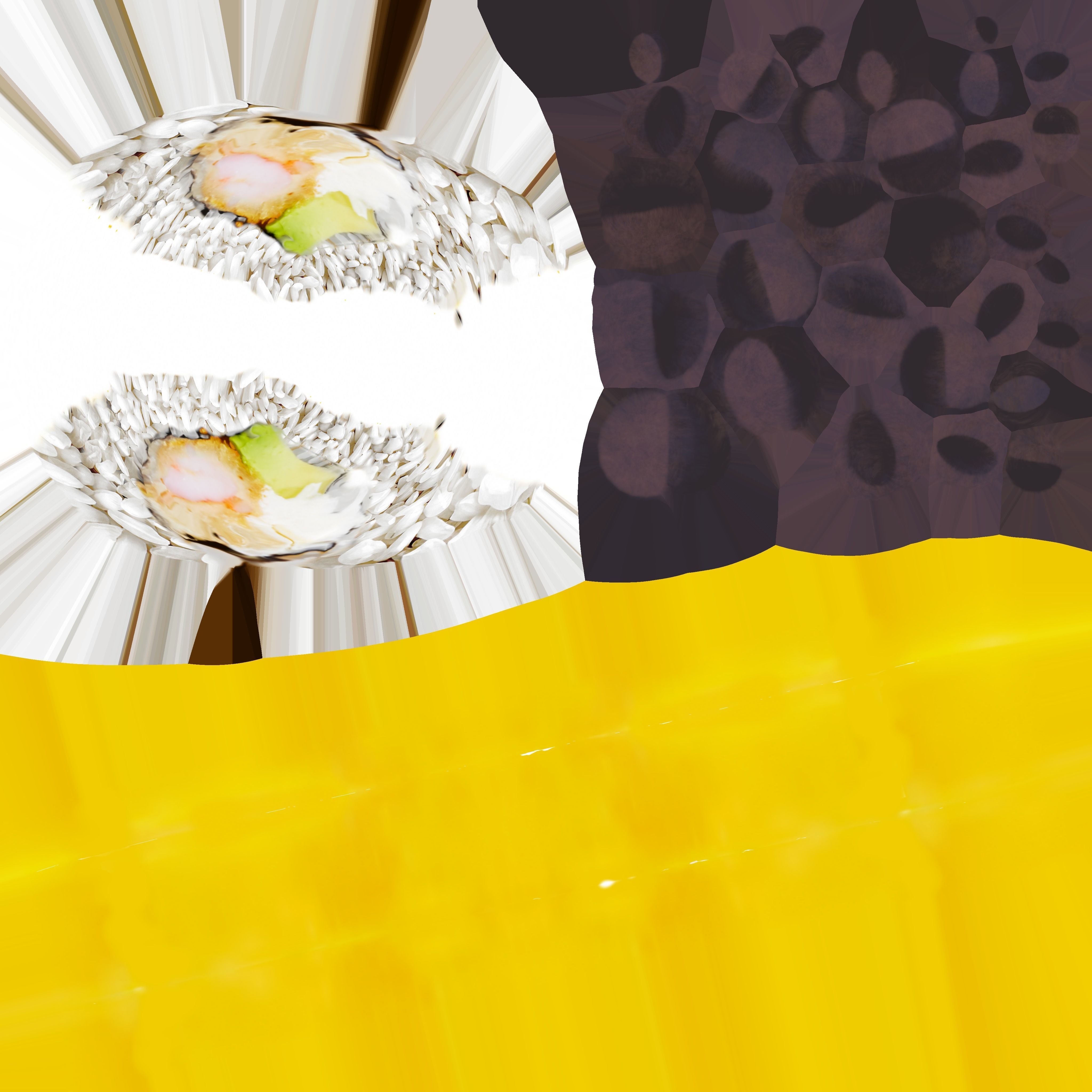 Crispy tiger prawn Low-poly 3D model_1