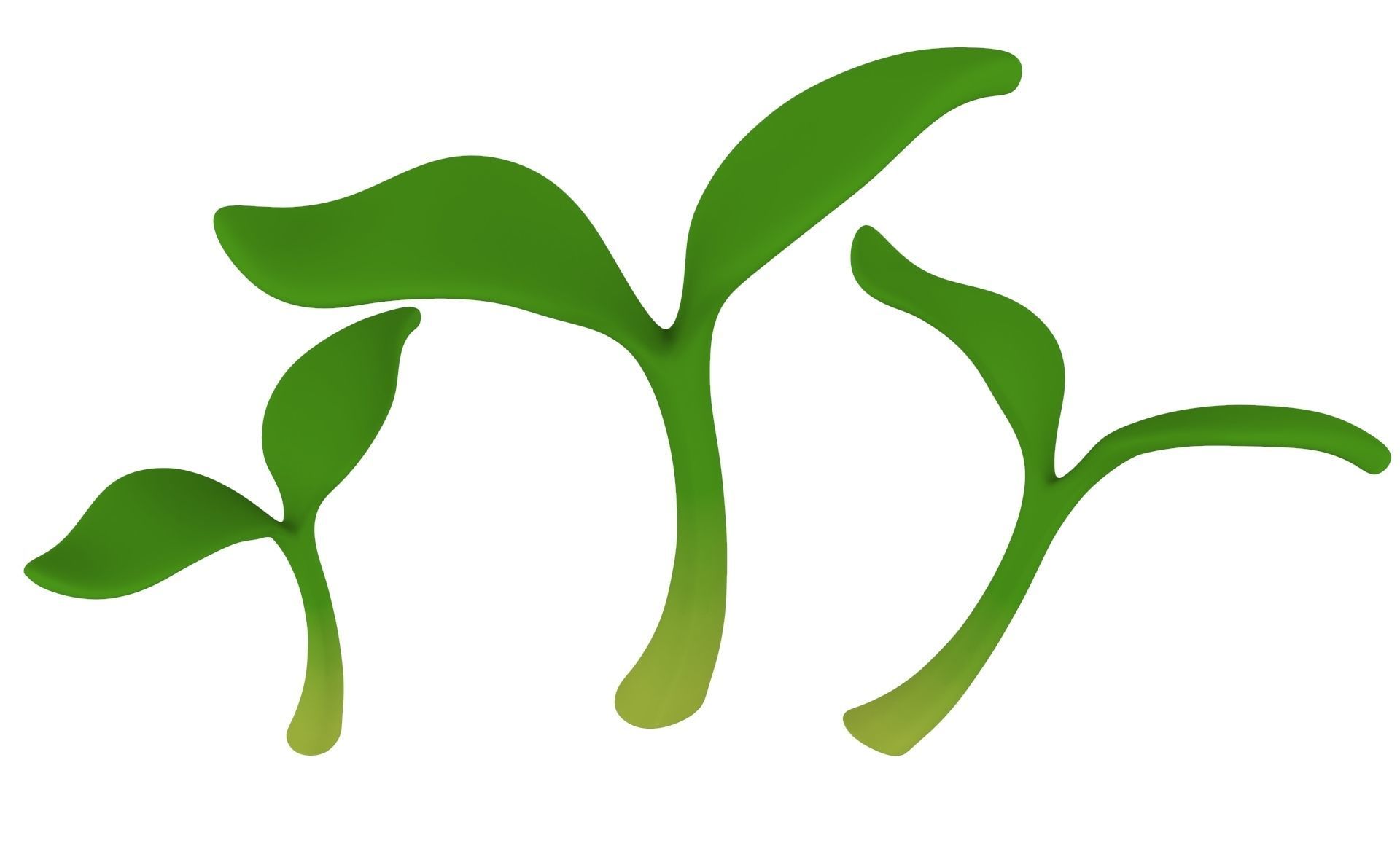 Prop33 Plant Sprout  Low-poly 3D model_6