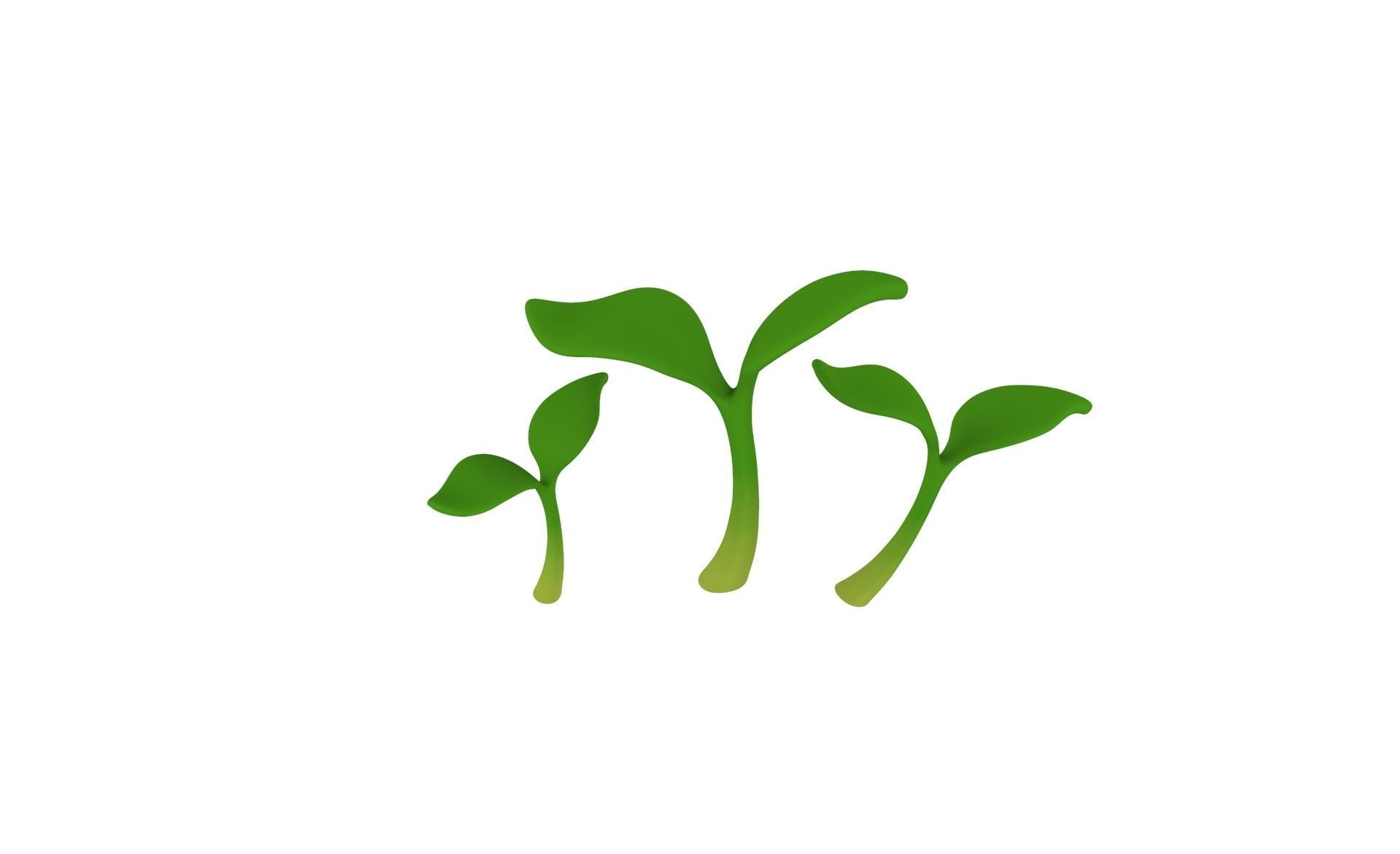 Prop33 Plant Sprout  Low-poly 3D model_11