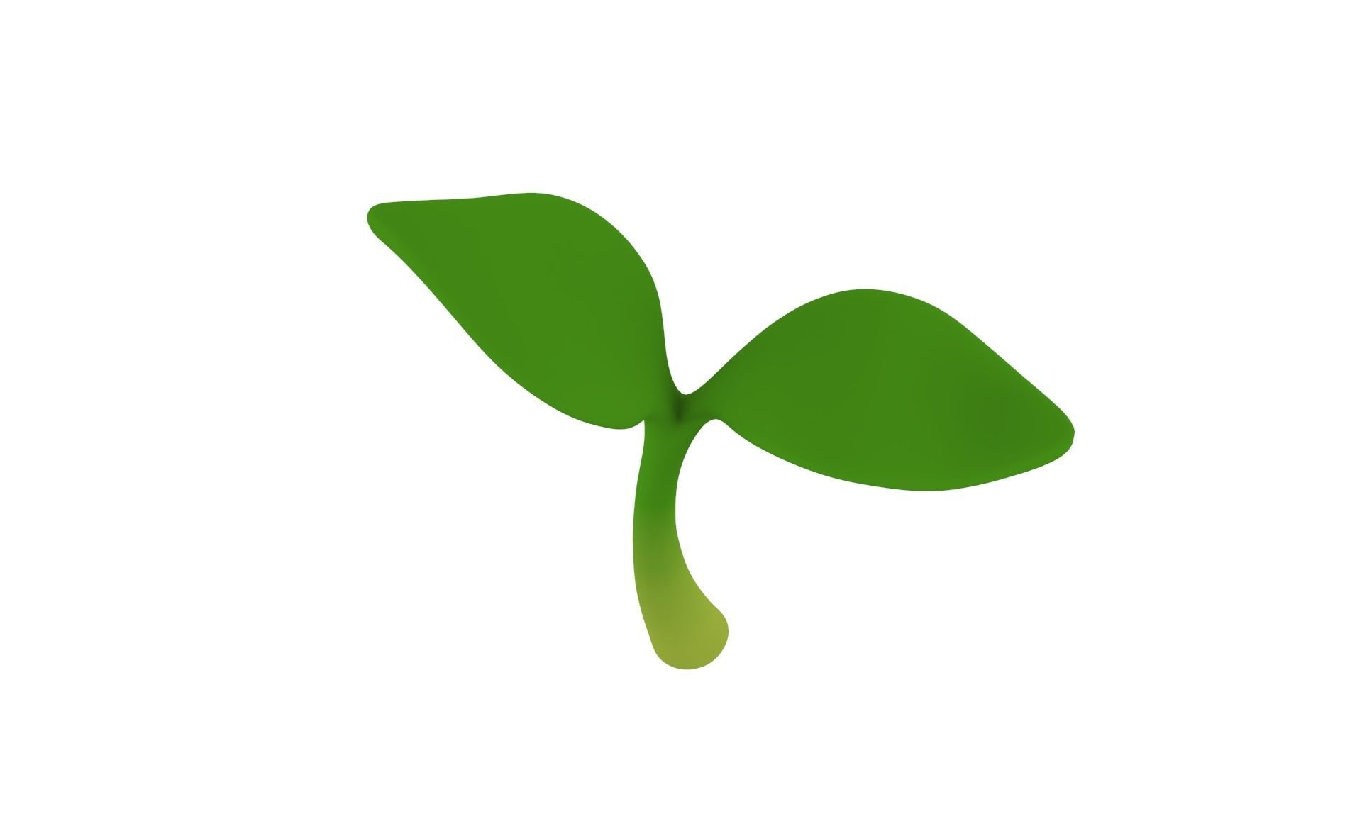 Prop33 Plant Sprout  Low-poly 3D model_16