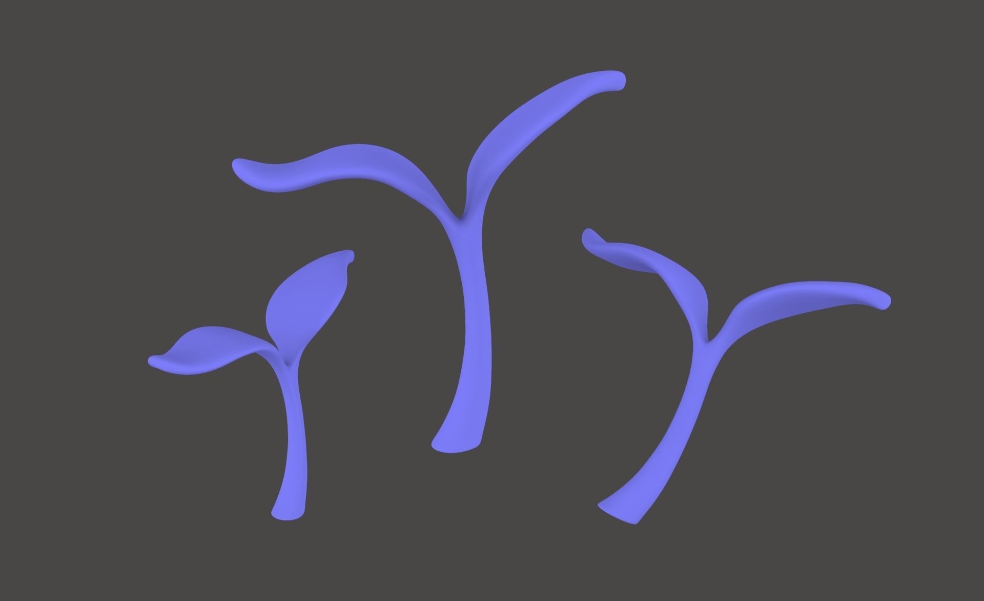 Prop33 Plant Sprout  Low-poly 3D model_14