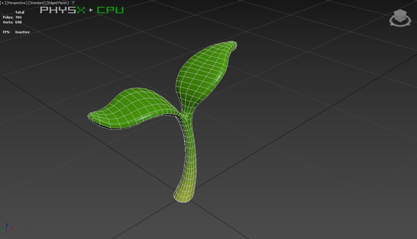 Prop33 Plant Sprout  Low-poly 3D model_7