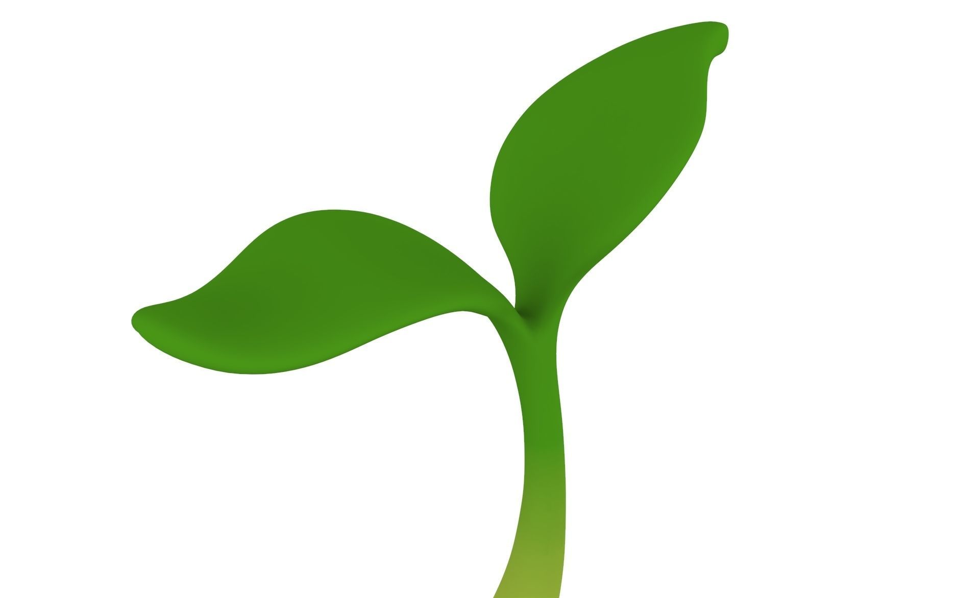 Prop33 Plant Sprout  Low-poly 3D model_5