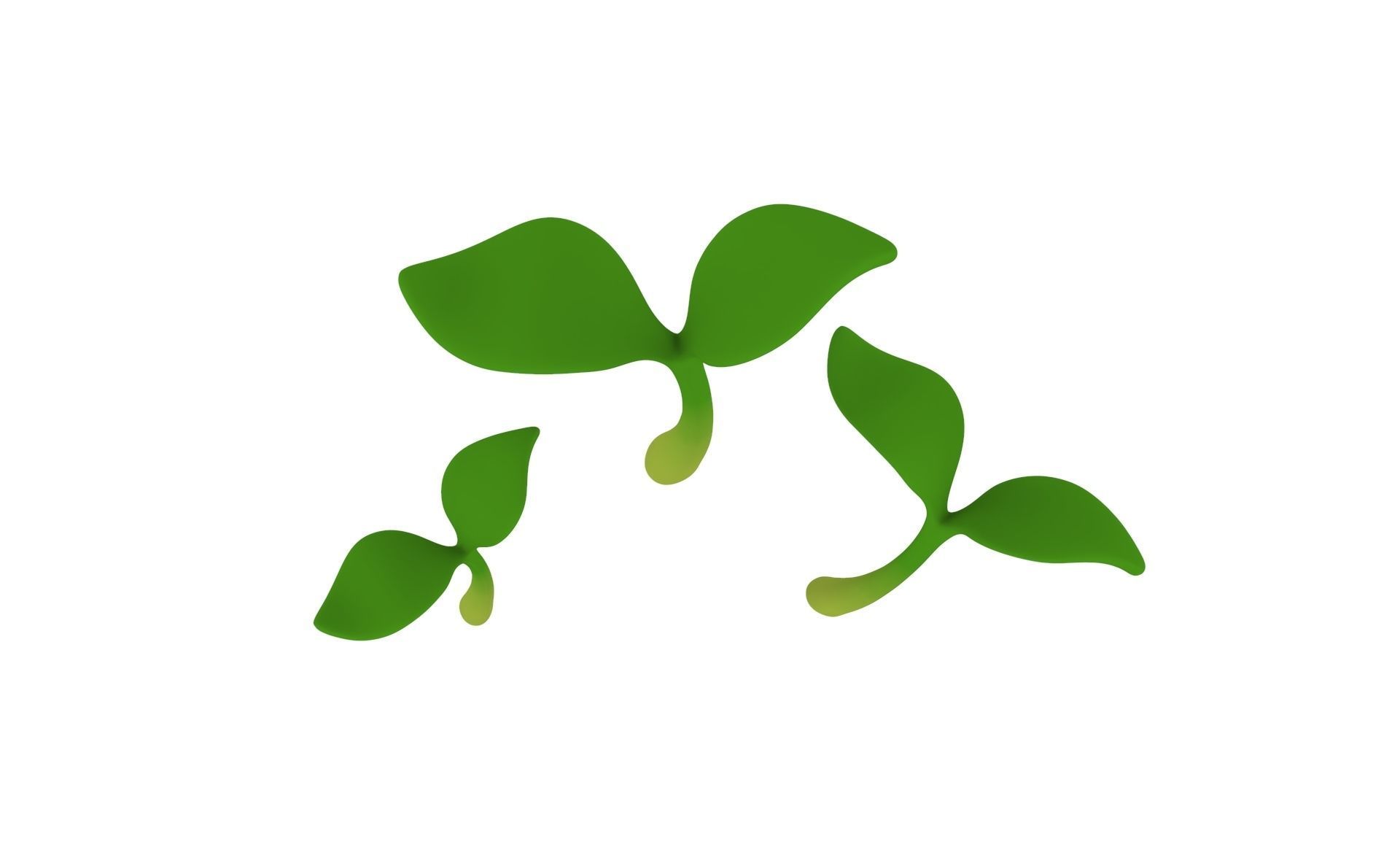 Prop33 Plant Sprout  Low-poly 3D model_12