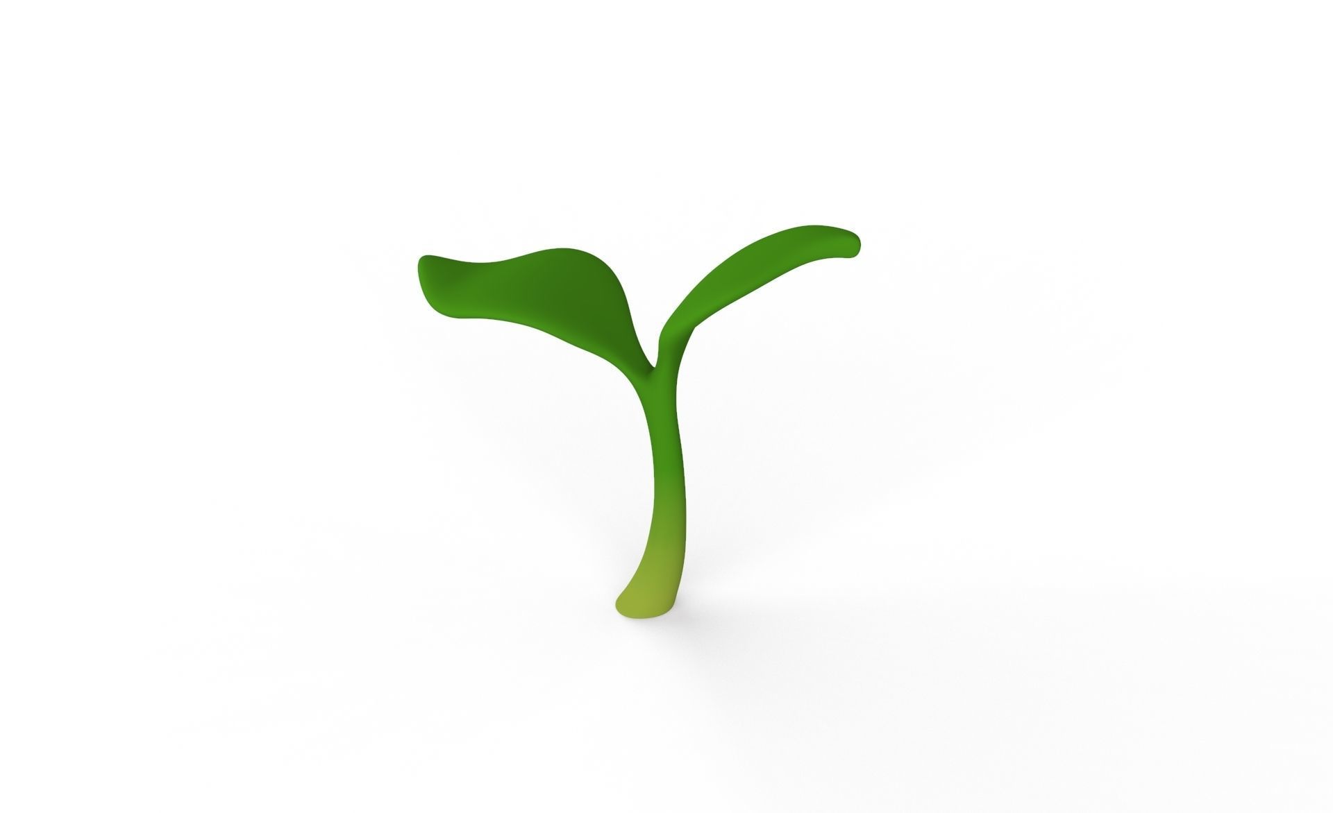 Prop33 Plant Sprout  Low-poly 3D model_1