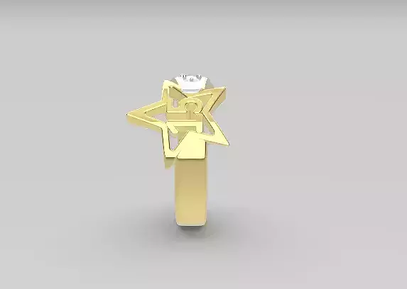 anillo de 15 estrella