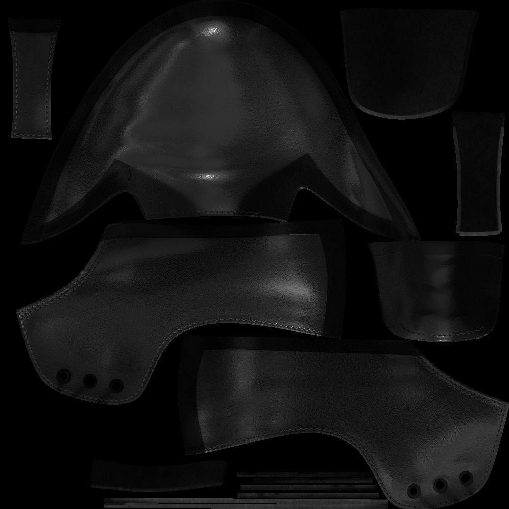 CLASSIC MENS 3D SHOES - LEATHER Low-poly 3D model_14