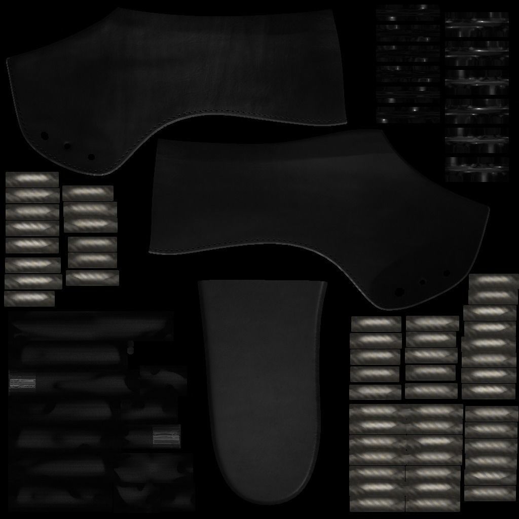 CLASSIC MENS 3D SHOES - LEATHER Low-poly 3D model_15