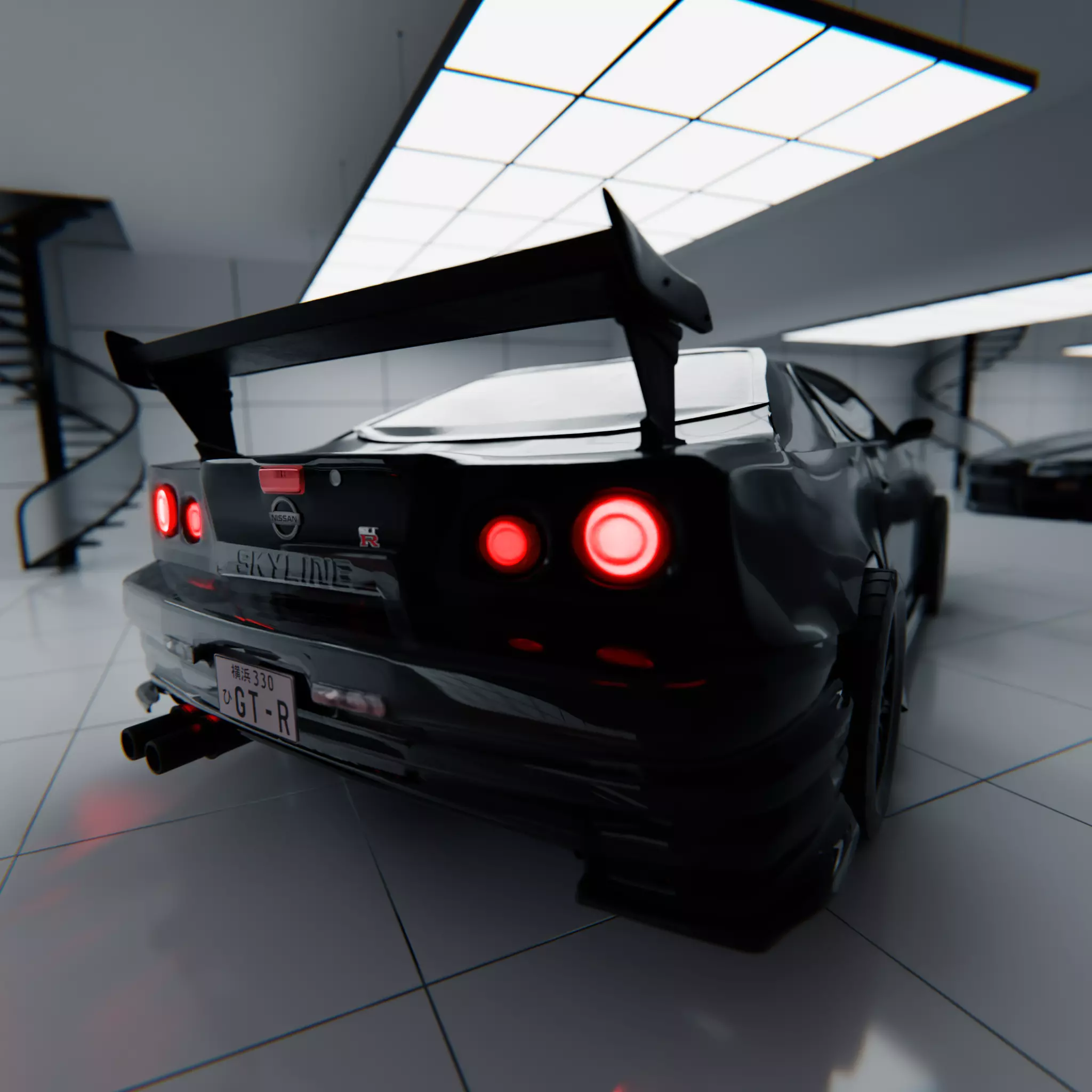 NISSAN SKYLINE RIGGED Free 3D model
