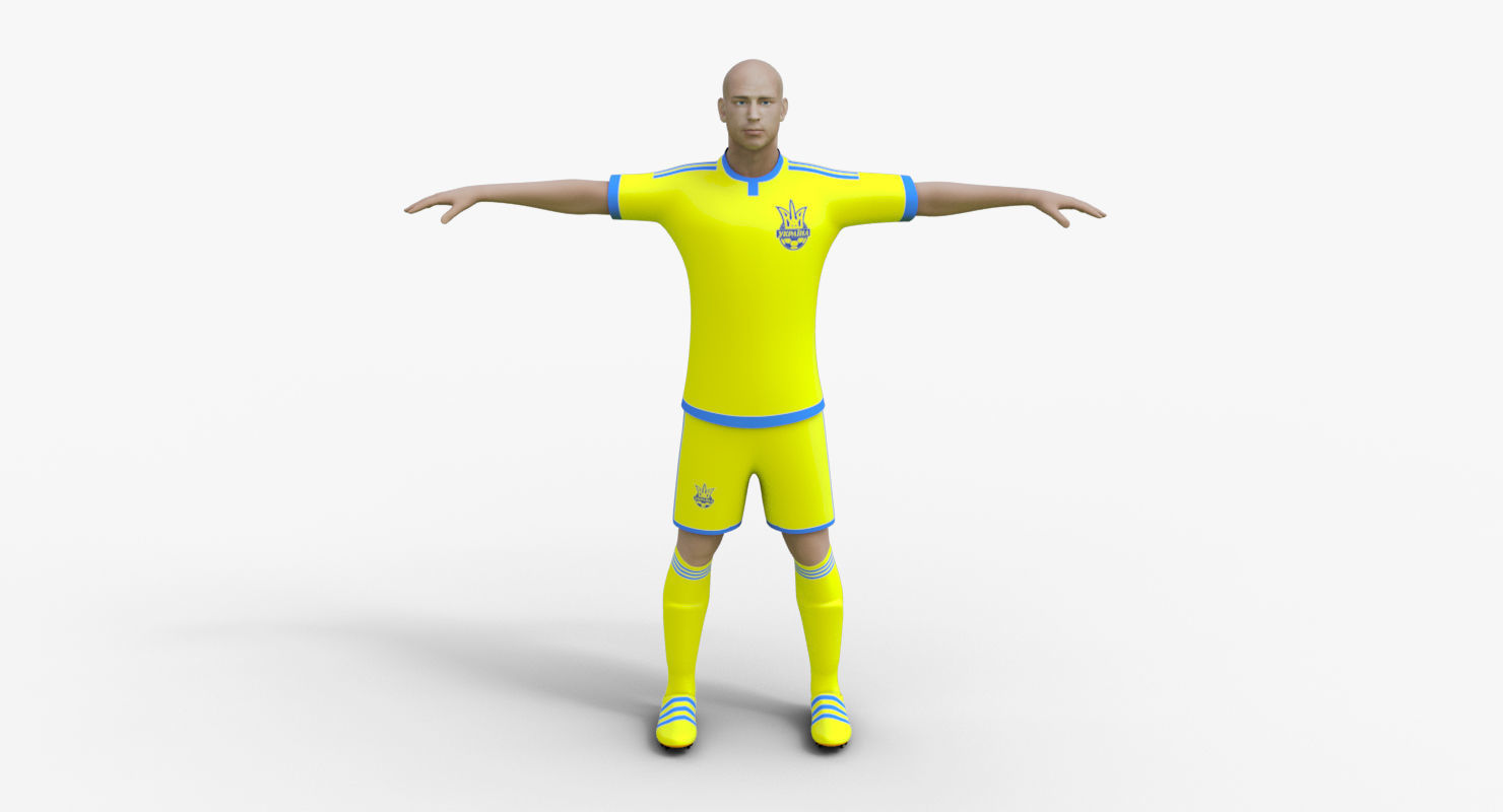 Soccer Player Animated  Low-poly 3D model_5