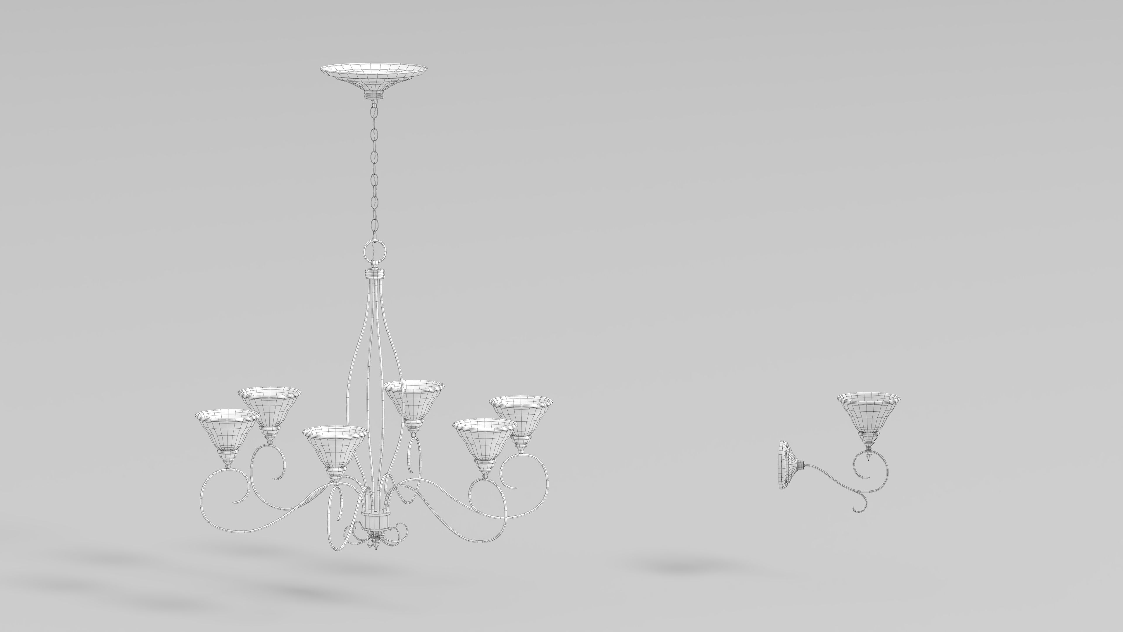 Modular Low poly restaurant Low-poly 3D model_22