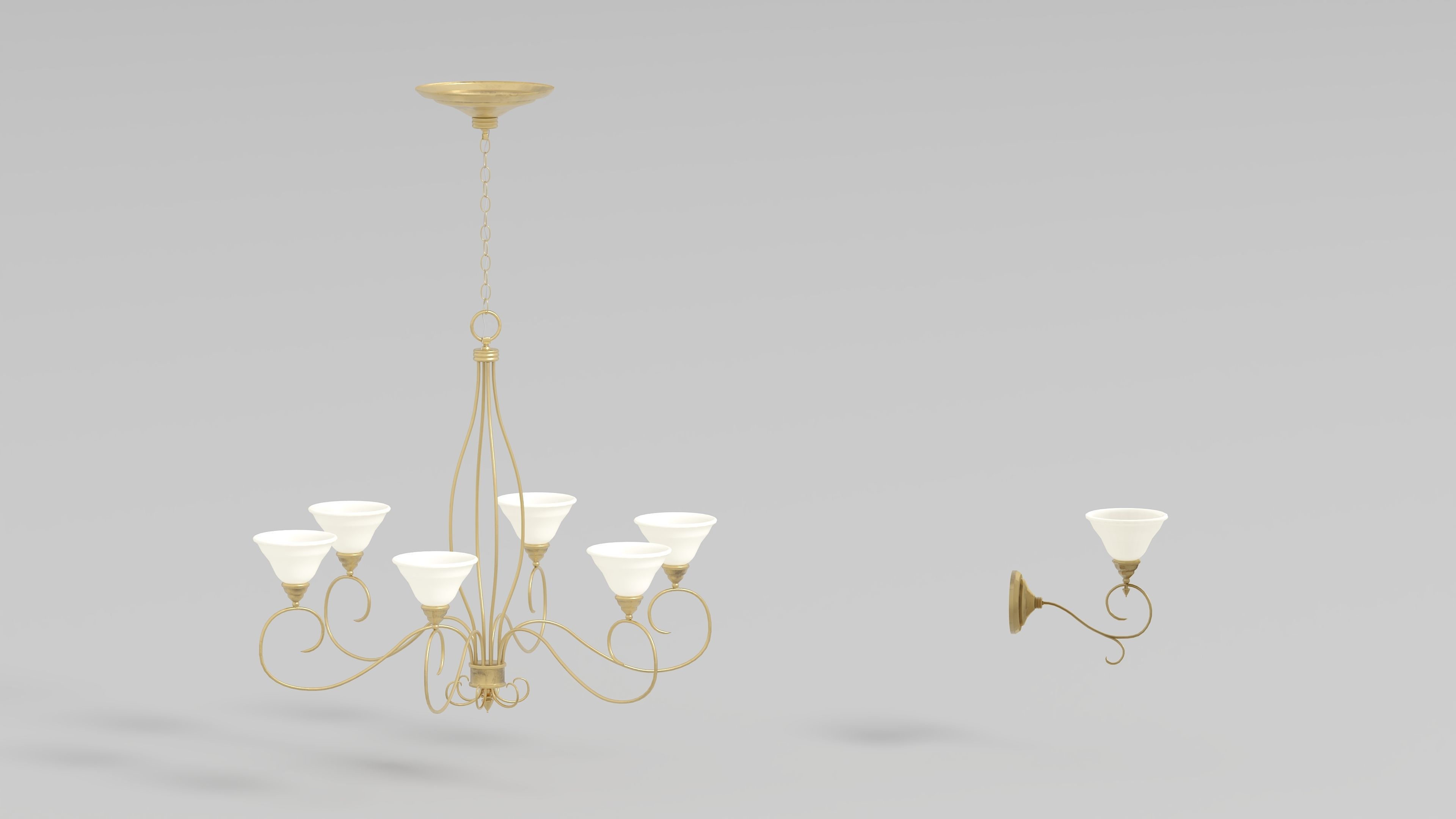 Modular Low poly restaurant Low-poly 3D model_21