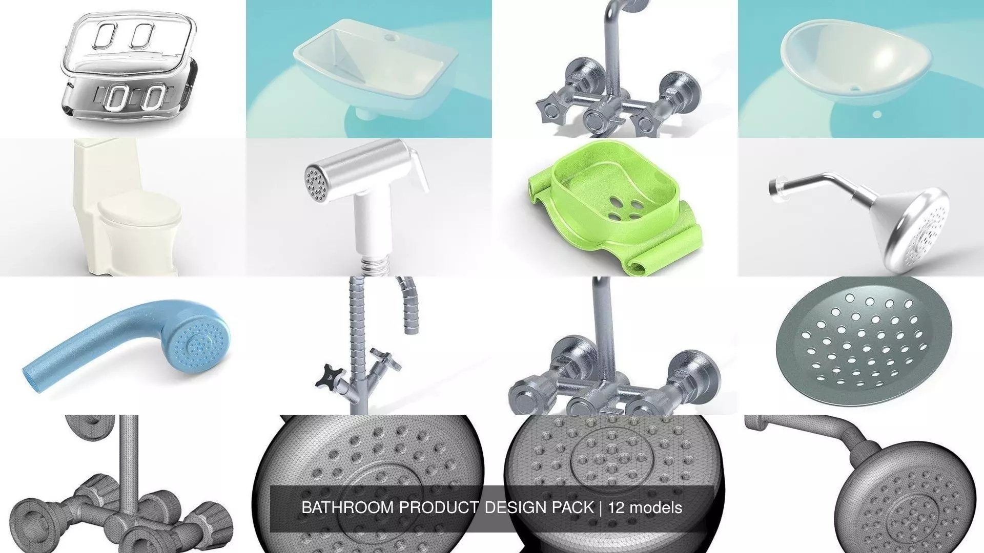 BATHROOM PRODUCT DESIGN PACK 3D Model Collection_0