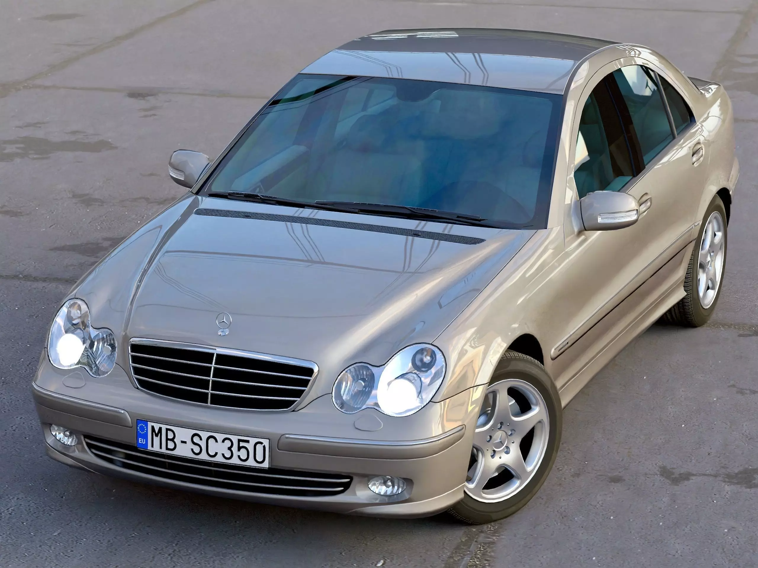 Mercedes-Benz  C-Class  2006 3D model_0