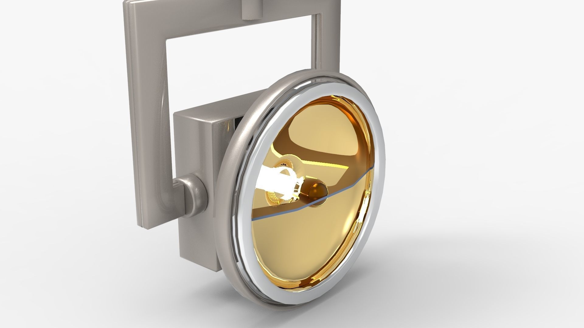 Hanging Lamp 07 Low-poly 3D model_4