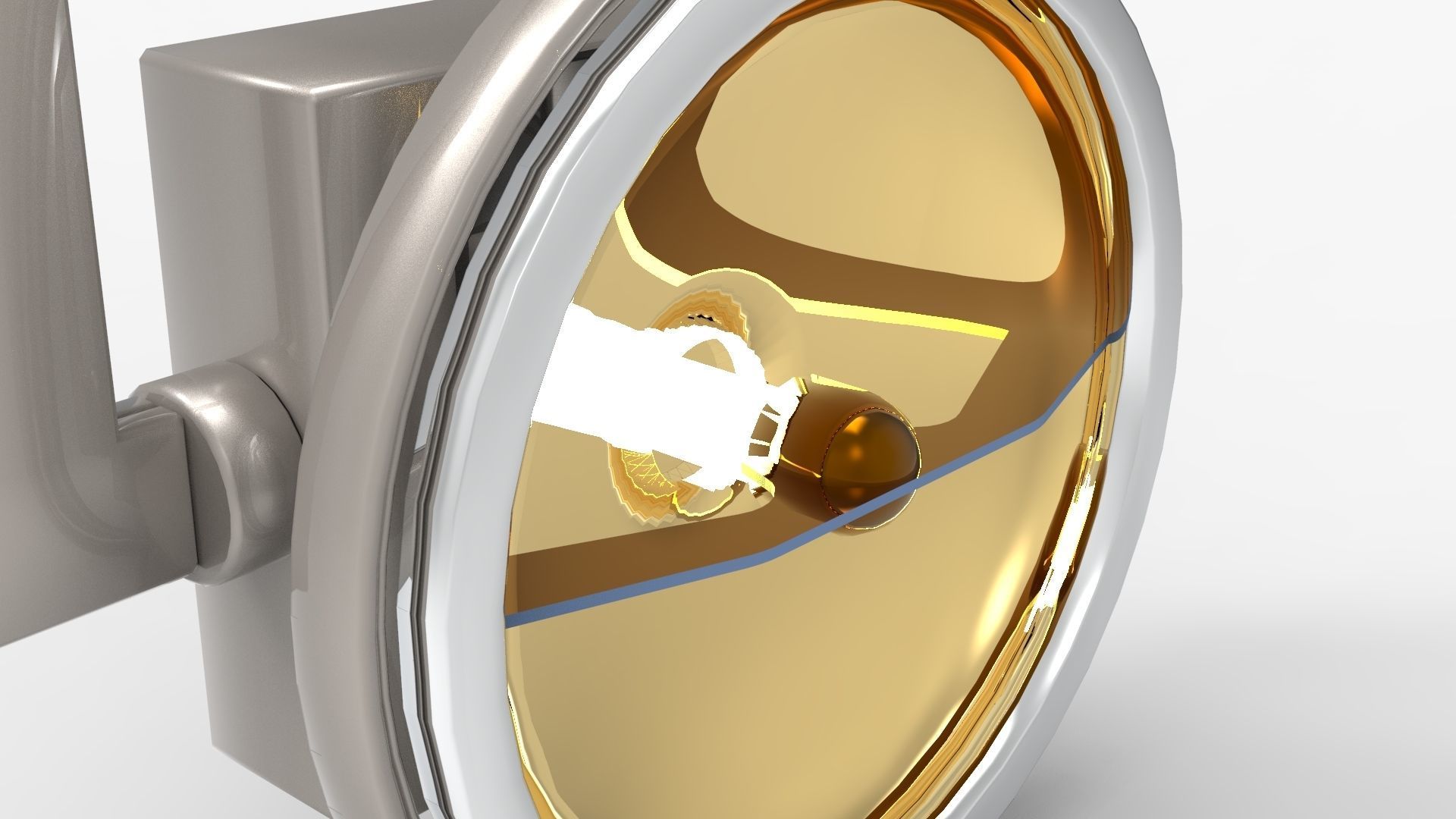 Hanging Lamp 07 Low-poly 3D model_5