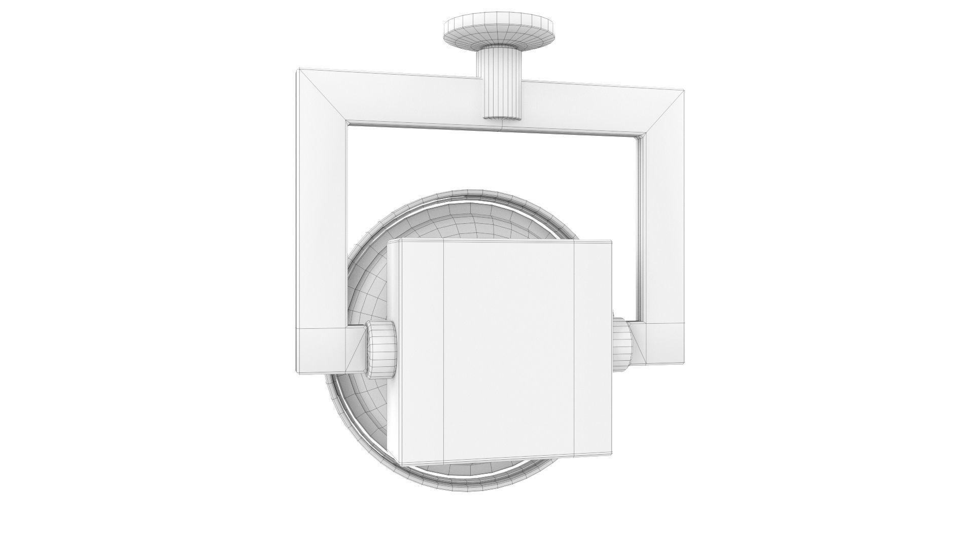 Hanging Lamp 07 Low-poly 3D model_13