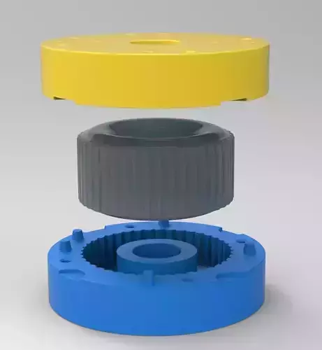 Mold for diecast dirt dragster rear tire 1 Scale 1 to 10