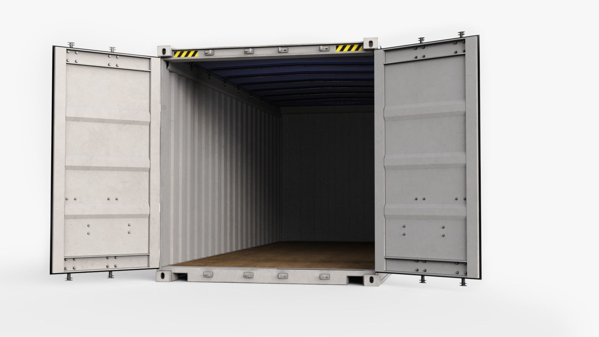 20ft Generic Open Top shipping Container 3D model_10