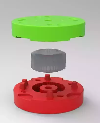 Mold for diecast dirt dragster rear tire 1 Scale 1 to 25