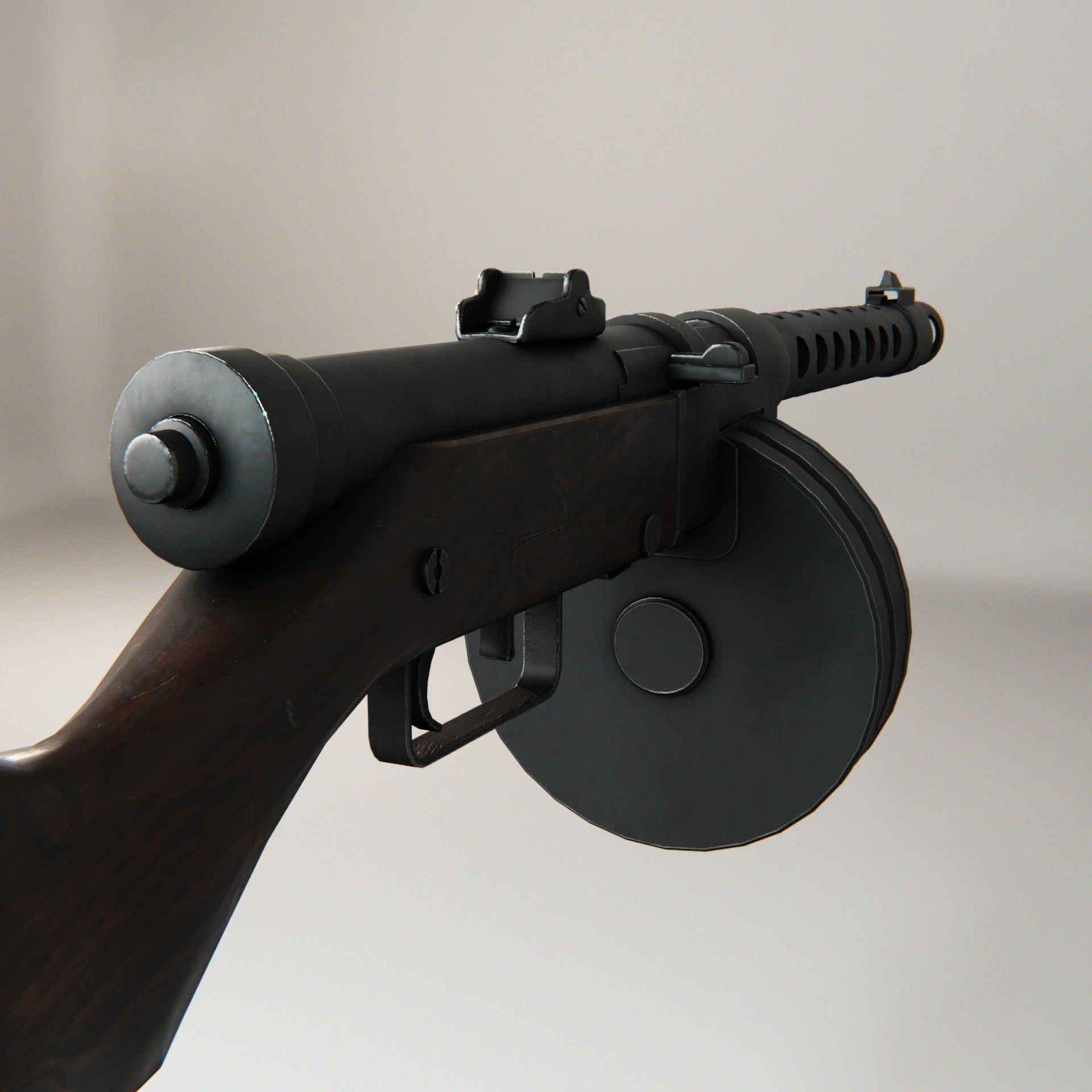 Yugoslav M49 Low-poly 3D model_6