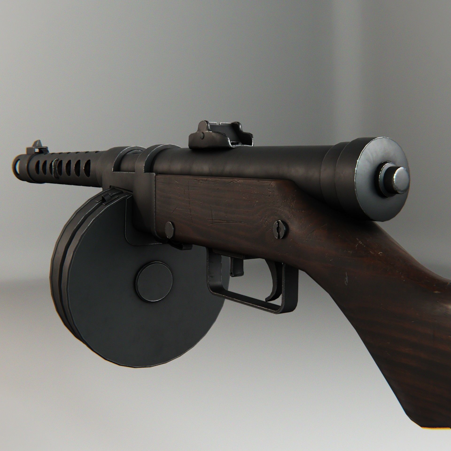 Yugoslav M49 Low-poly 3D model_5